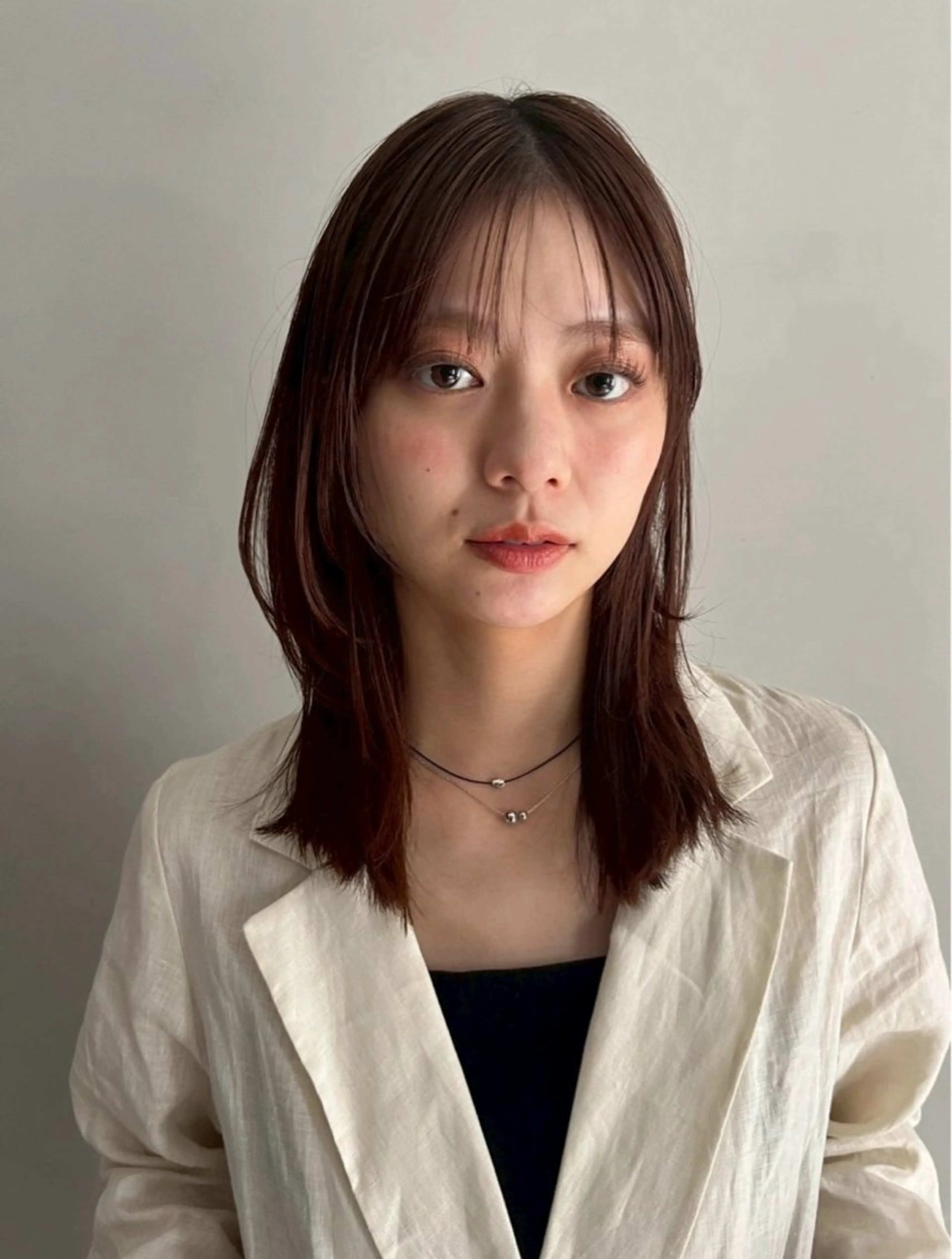 ミディアム 骨格診断カット.𖥔 ボブ/レイヤー/碧夢のヘアスタイル