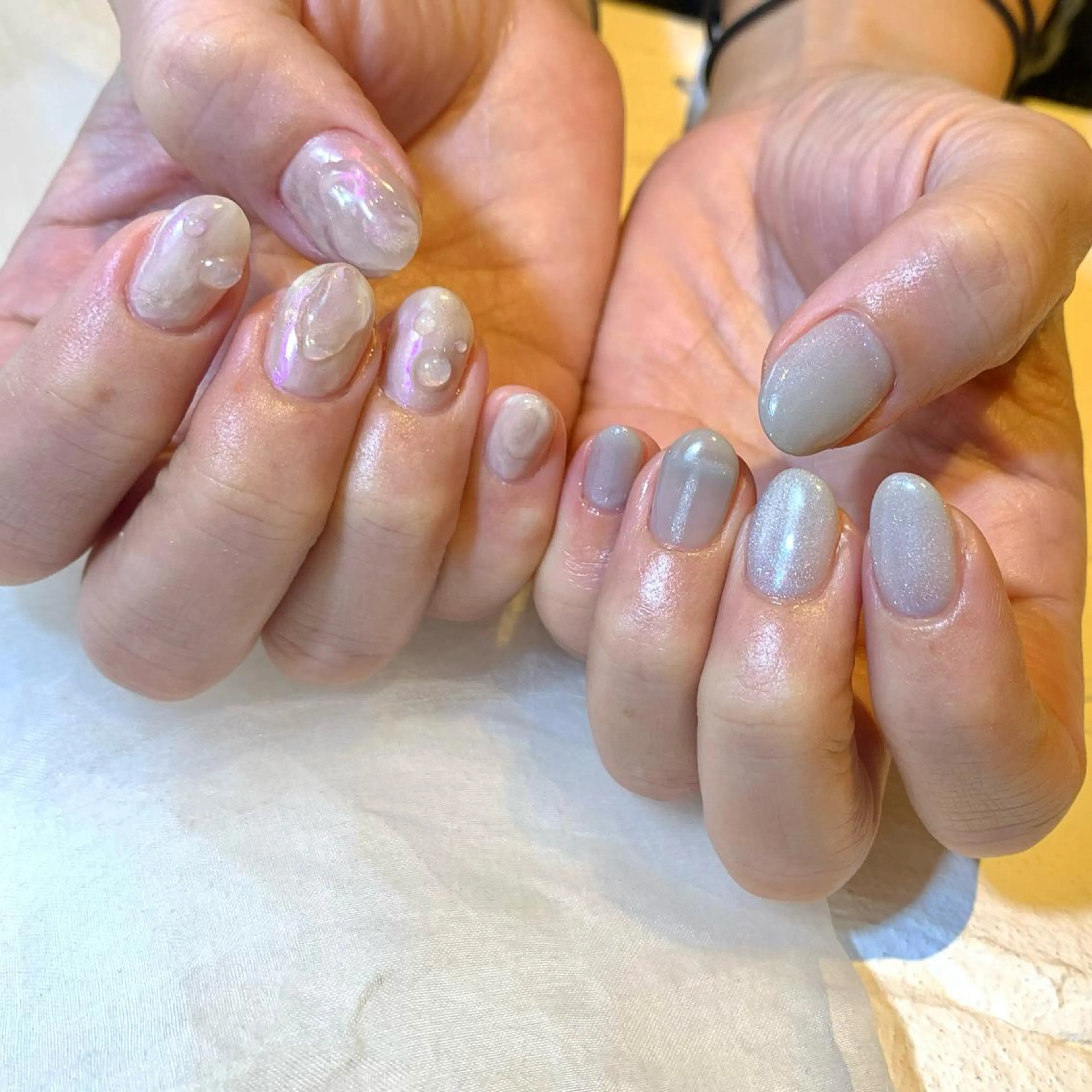 ネイル マグネットネイル ニュアンスネイル 山本 理紗子のネイルデザイン