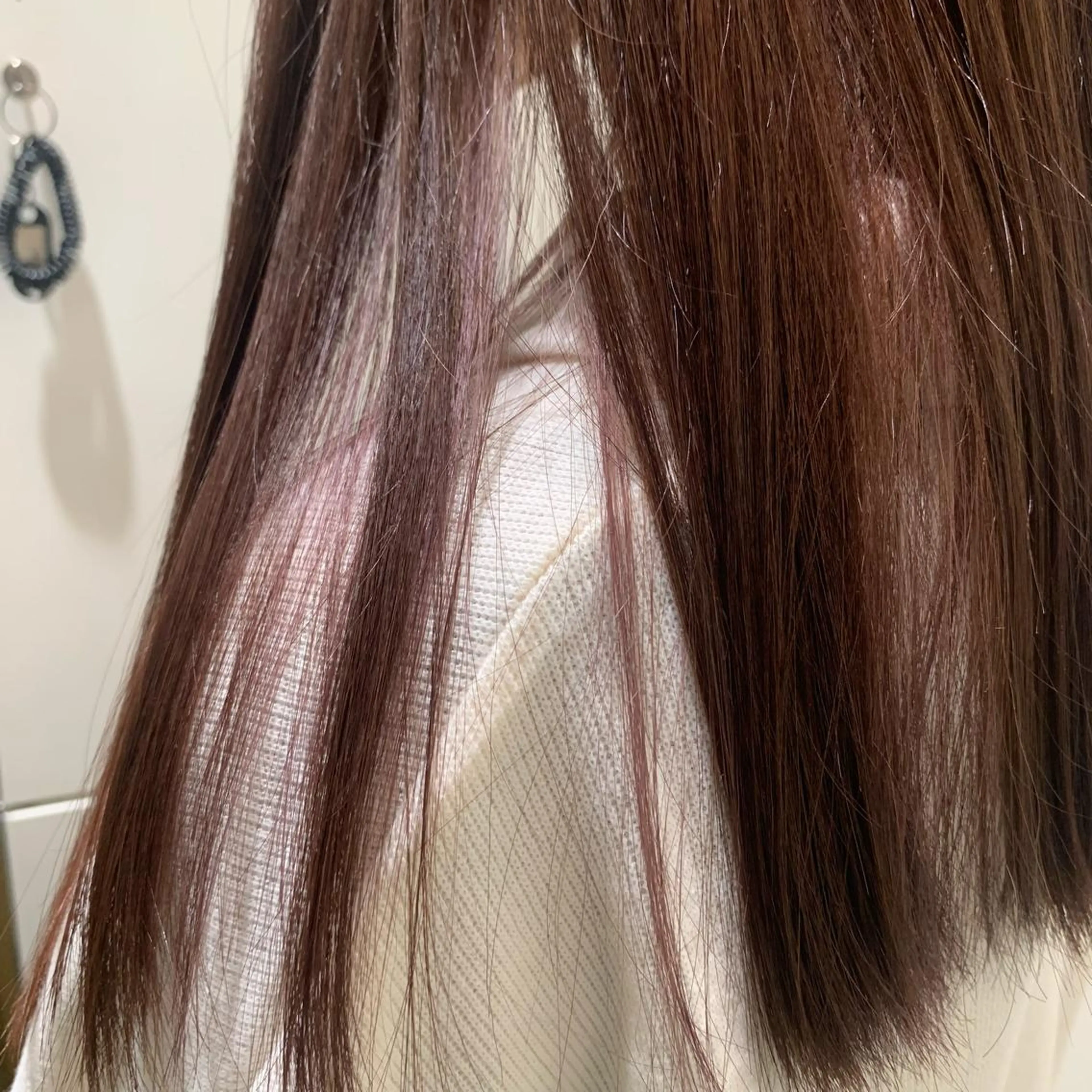 ロング カラー ピンクカラー ピンクパープル パープルカラー ヘアカラー ウスイ ハルカのヘアスタイル