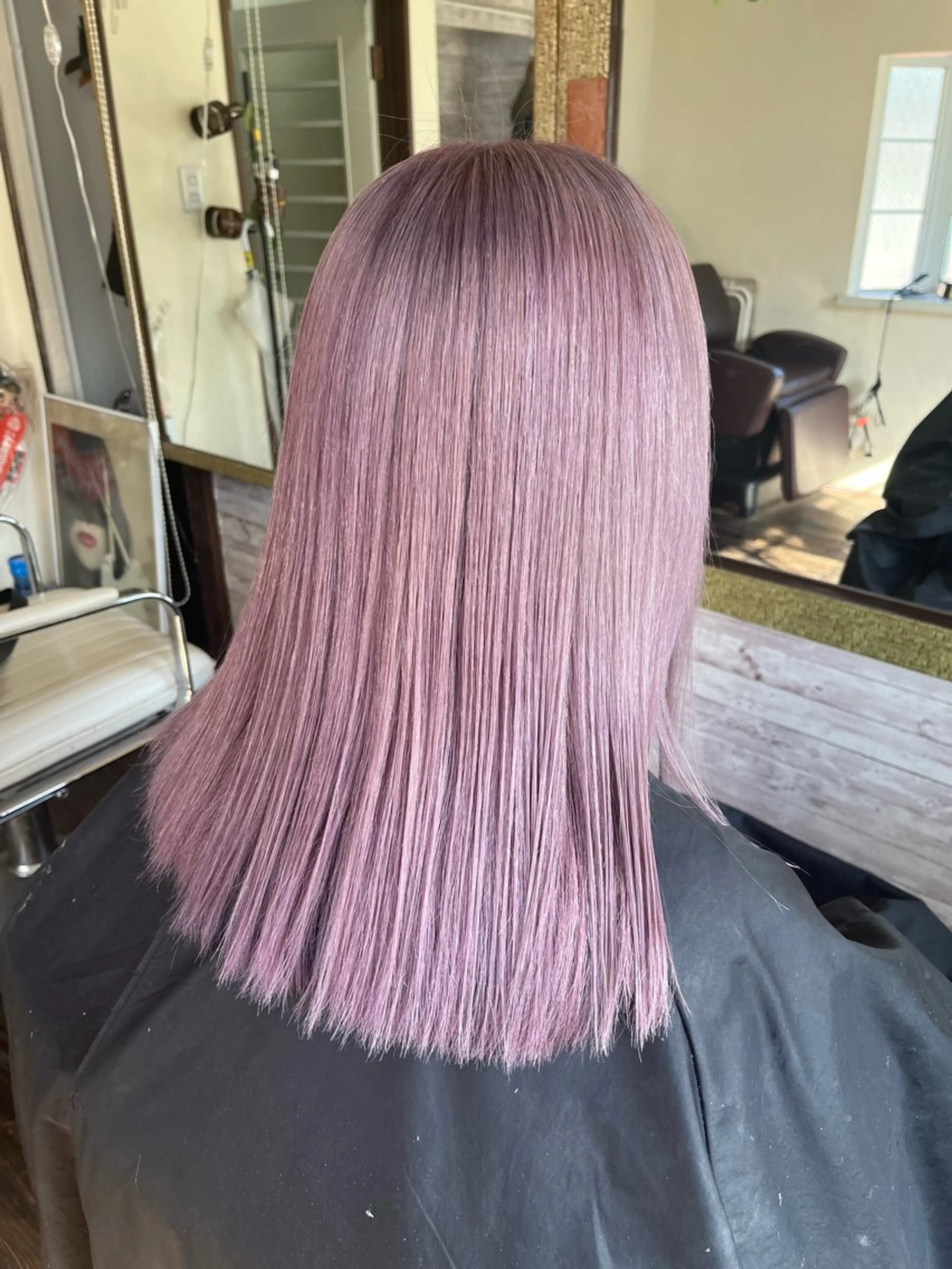 ミディアム カラー ヘアカラー 渡辺 健太のヘアスタイル