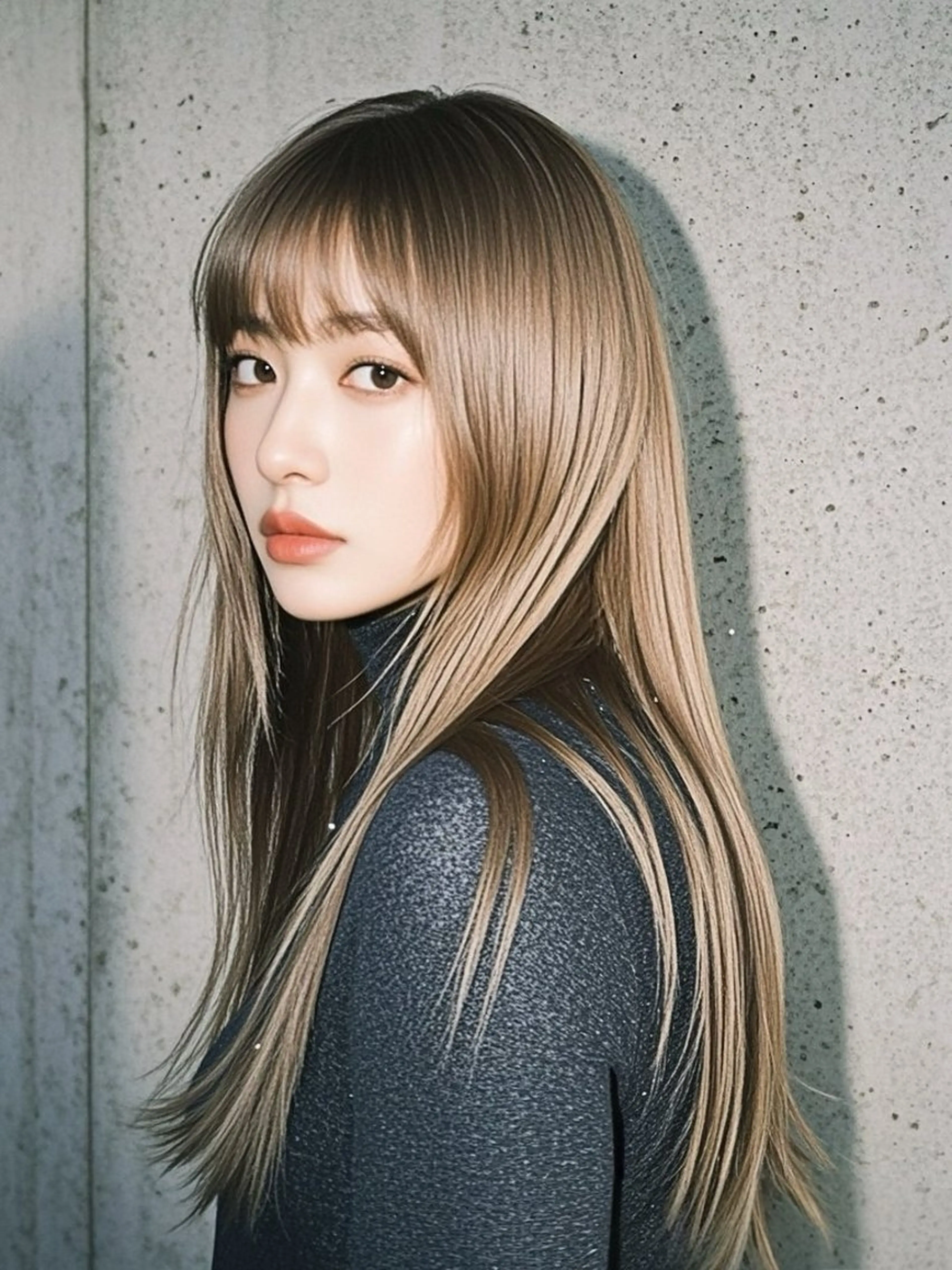 ロング ショートボブ アッシュ ボブ くびれヘア ハッシュカット カット ヘアカラー トリートメント ウルフカット 811 大阪梅田 ウルフのヘアスタイル