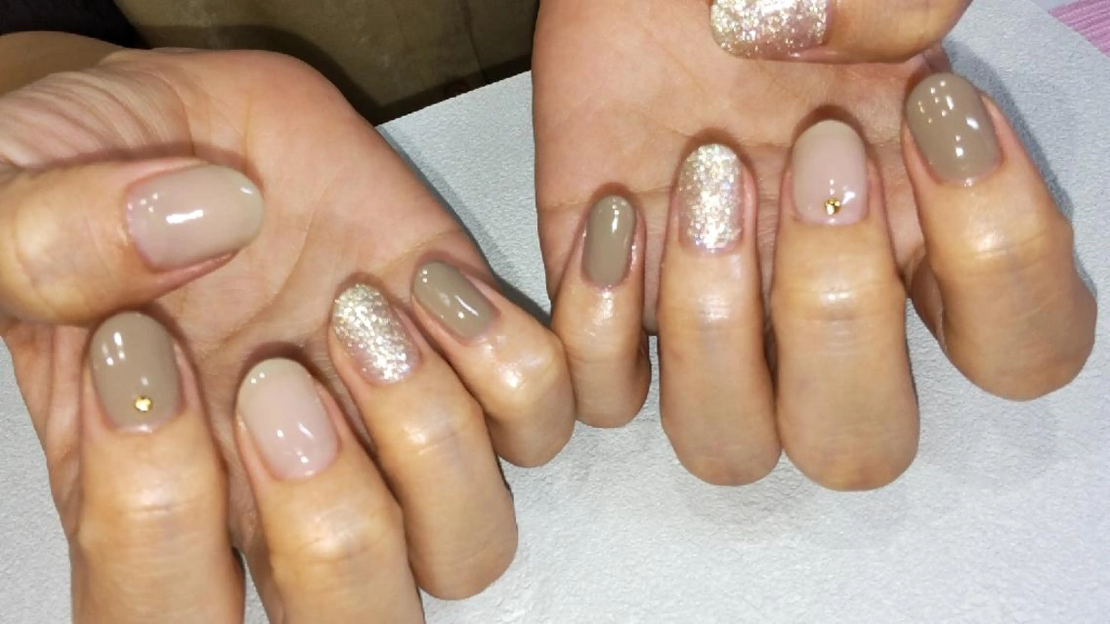 ネイル ワンカラーネイル ハンドネイル infinity skyのネイルデザイン