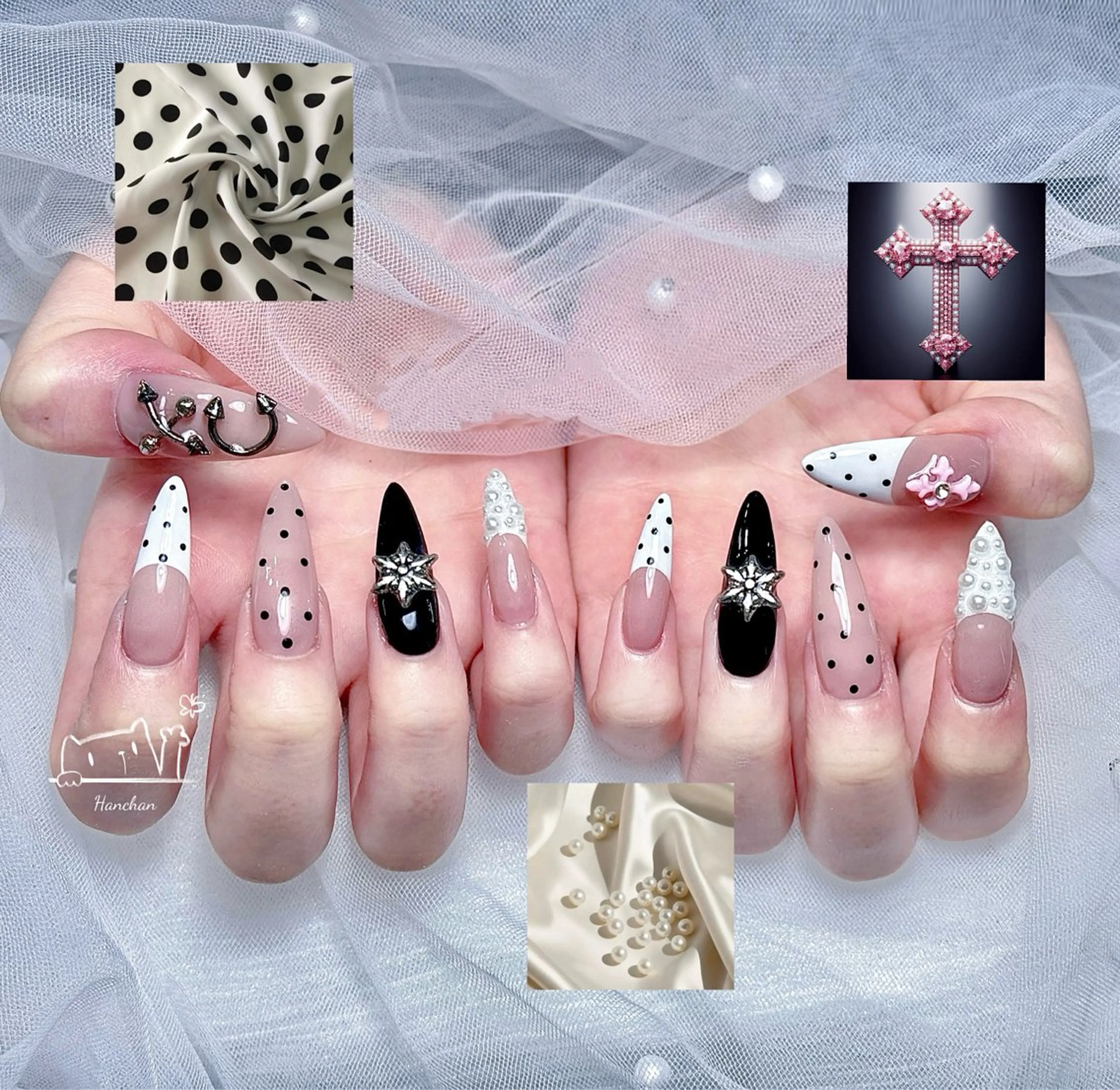 セミロング 韓国風ヘア ハンドネイル Aila Nail所属・Aila Nail HanChanのネイルデザイン