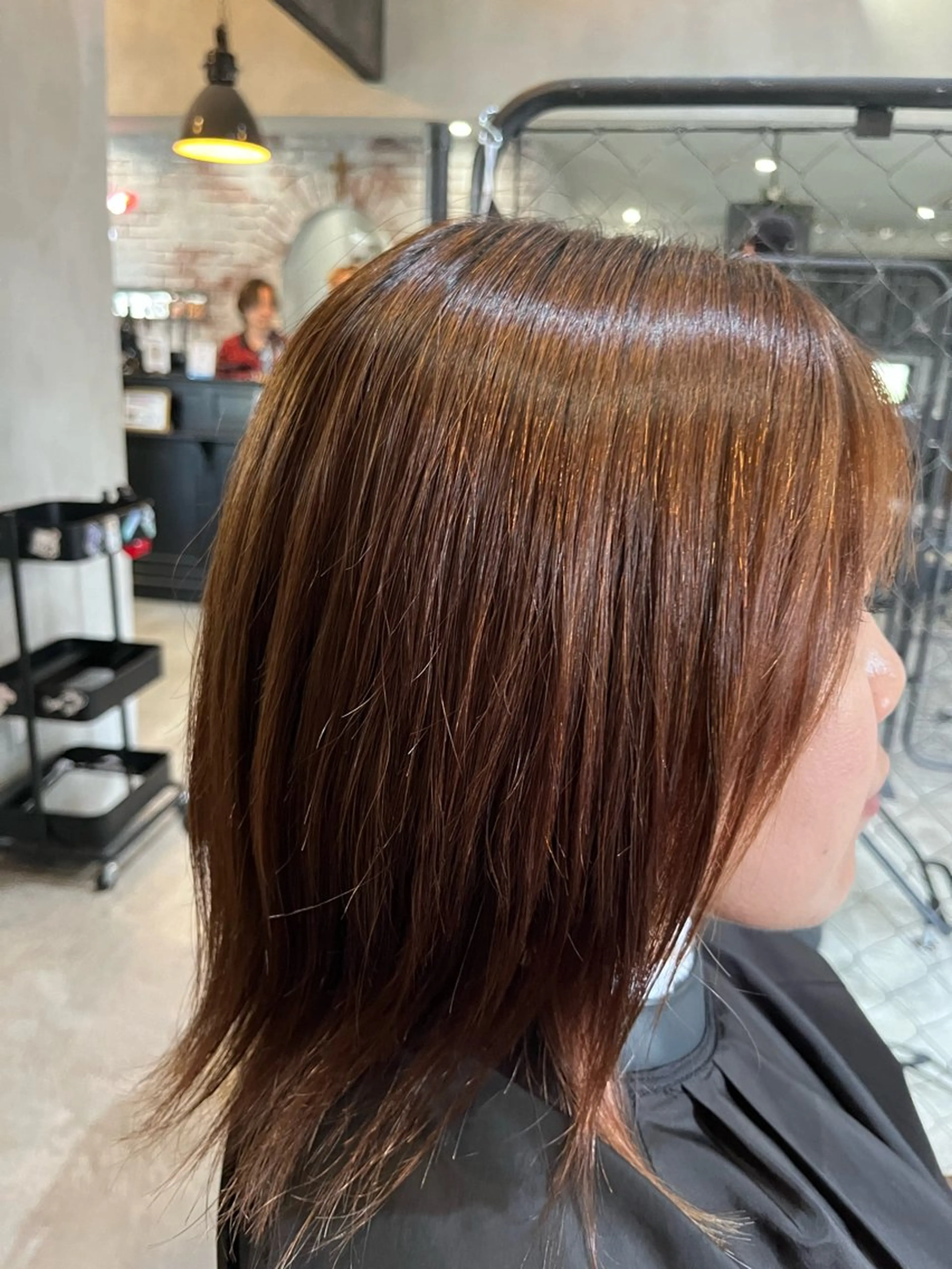 ミディアム 縮毛矯正 齋木 陽輝のヘアスタイル