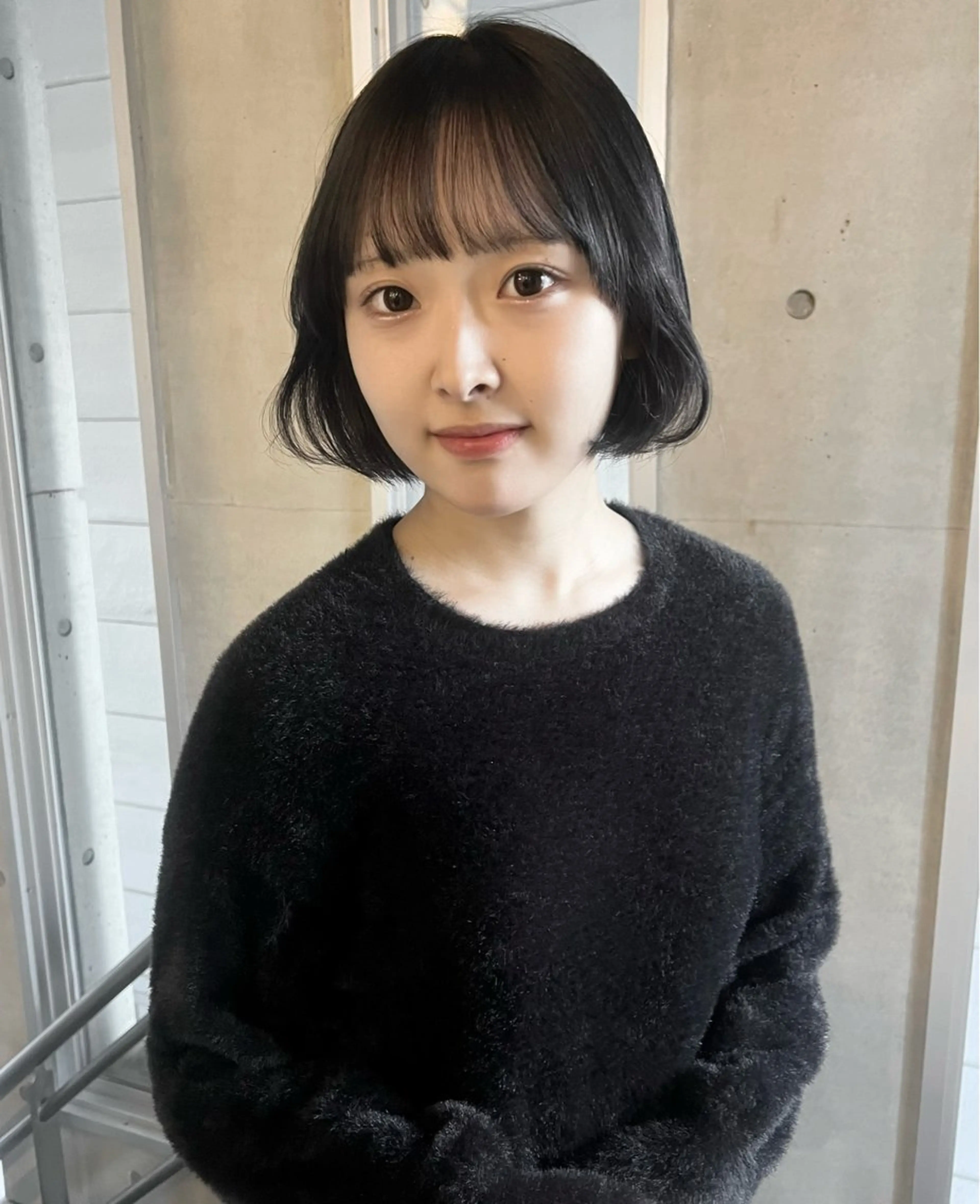 ショート ボブレイヤー ボブ 顔まわりレイヤー ハイライト 学生 名古屋美容室 Sopiリナのヘアスタイル