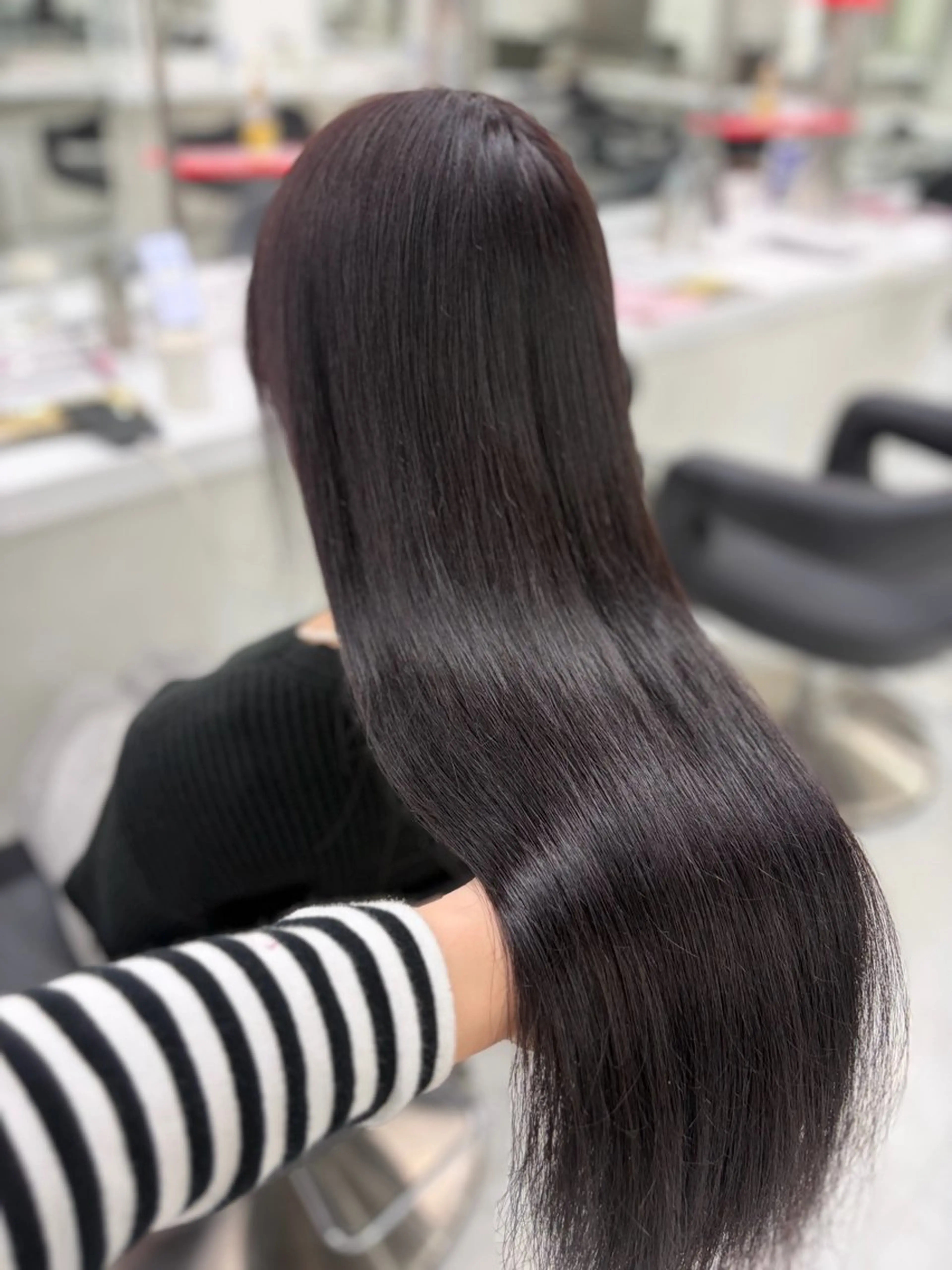 ロング カラー カット ヘアカラー 韓国トレンドヘア🤍 Chima🤍のヘアスタイル