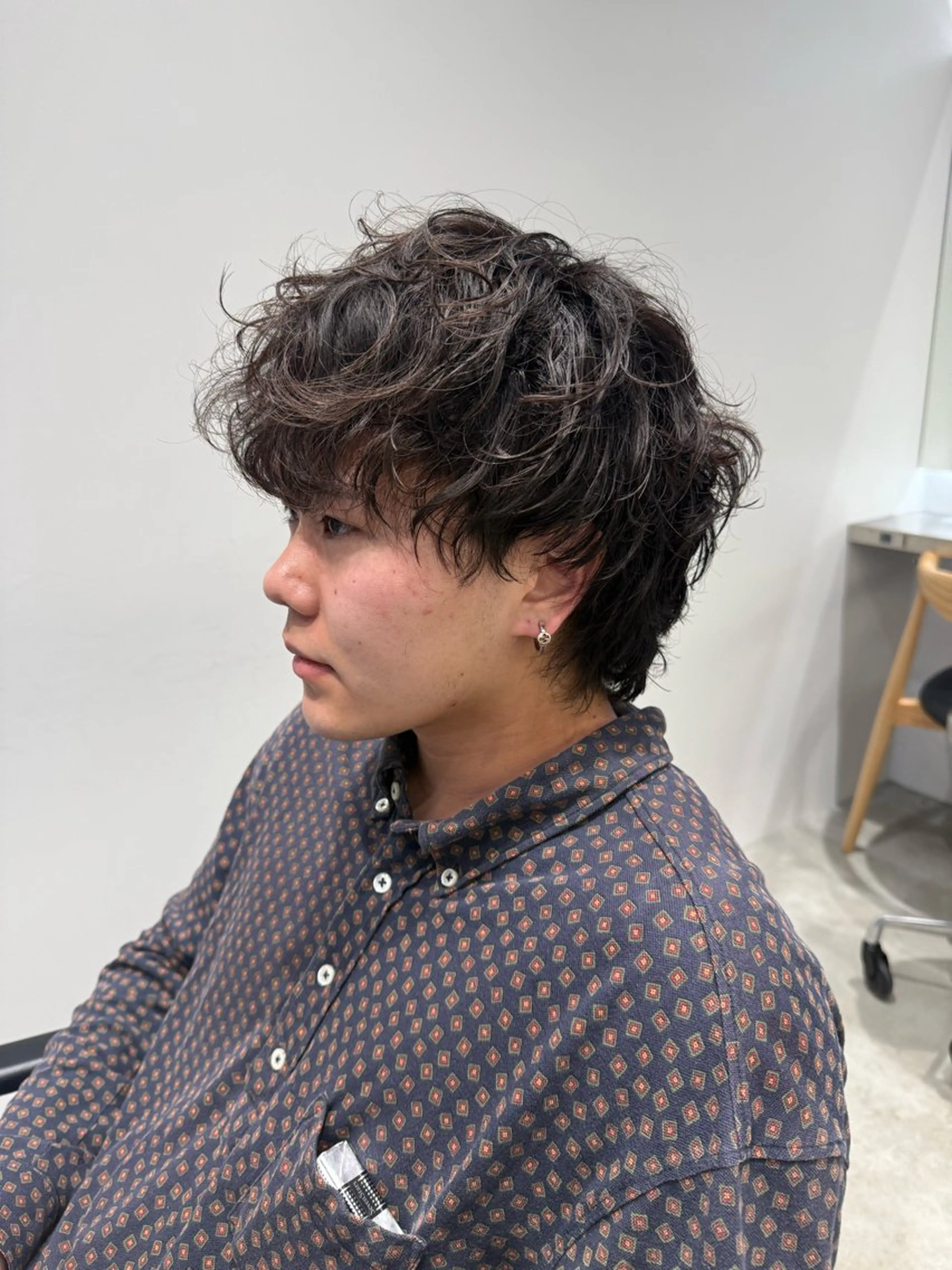 ミディアム パーマ メンズ fifth天神大名メンズサロン(フィフス)所属・fifth天神パーマ 特化/大田宗一朗のヘアスタイル