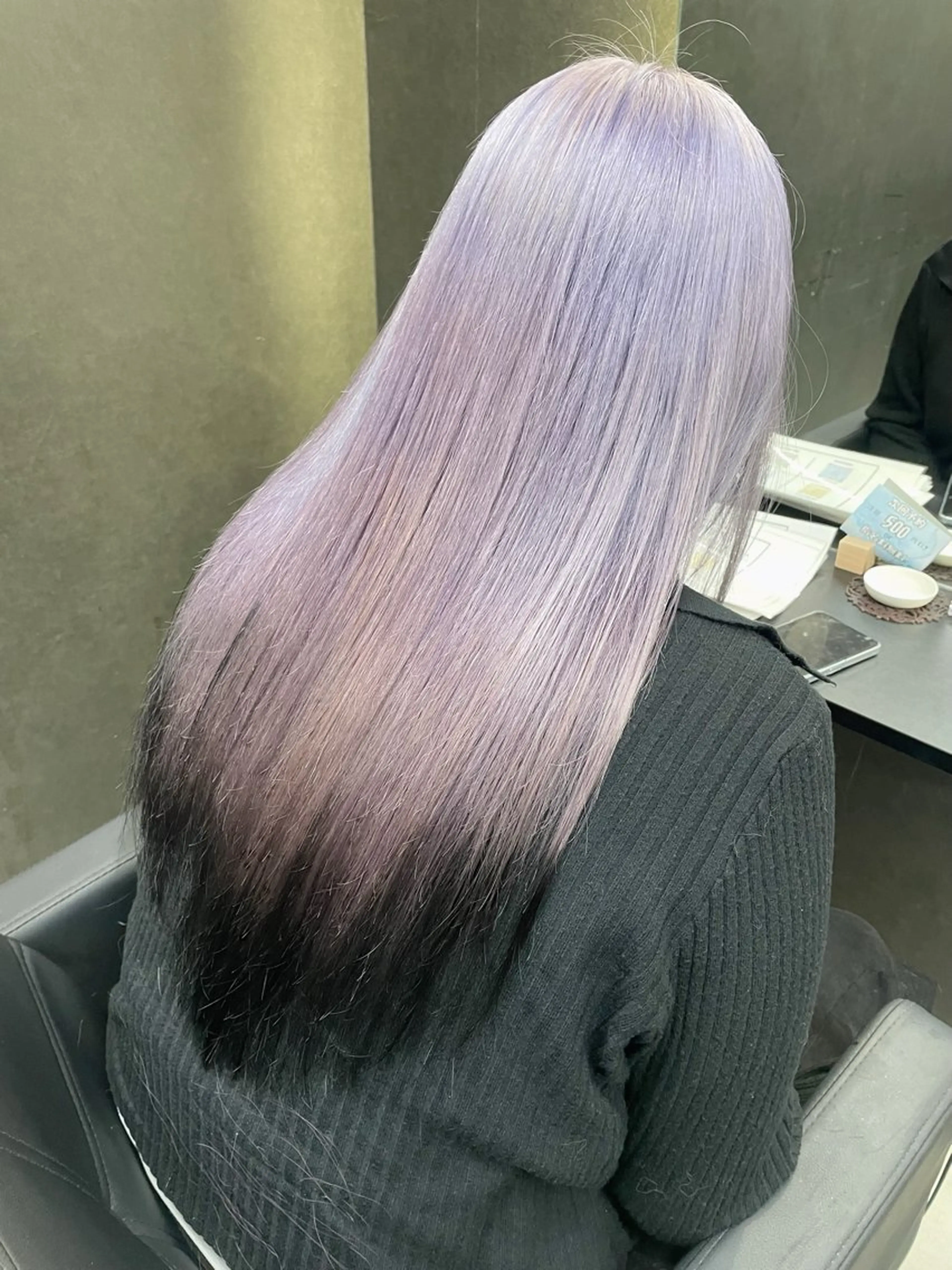 ロング ヘアカラー トリートメント ハイトーン🫧/エク HANSON🌙のヘアスタイル