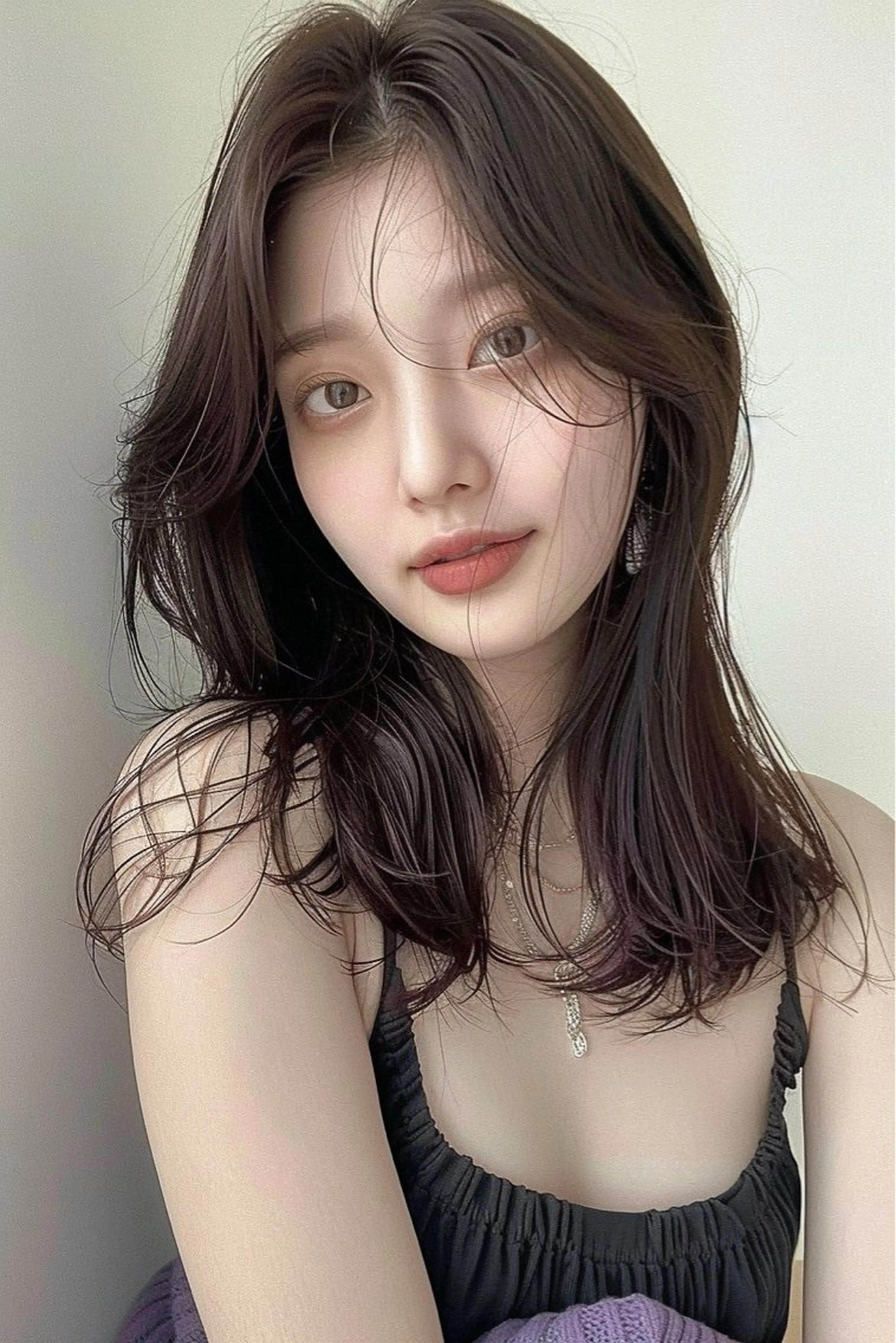 ミディアム カラー La fith hair ray 札幌店所属・顔まわり/W カラー/リョウのヘアスタイル