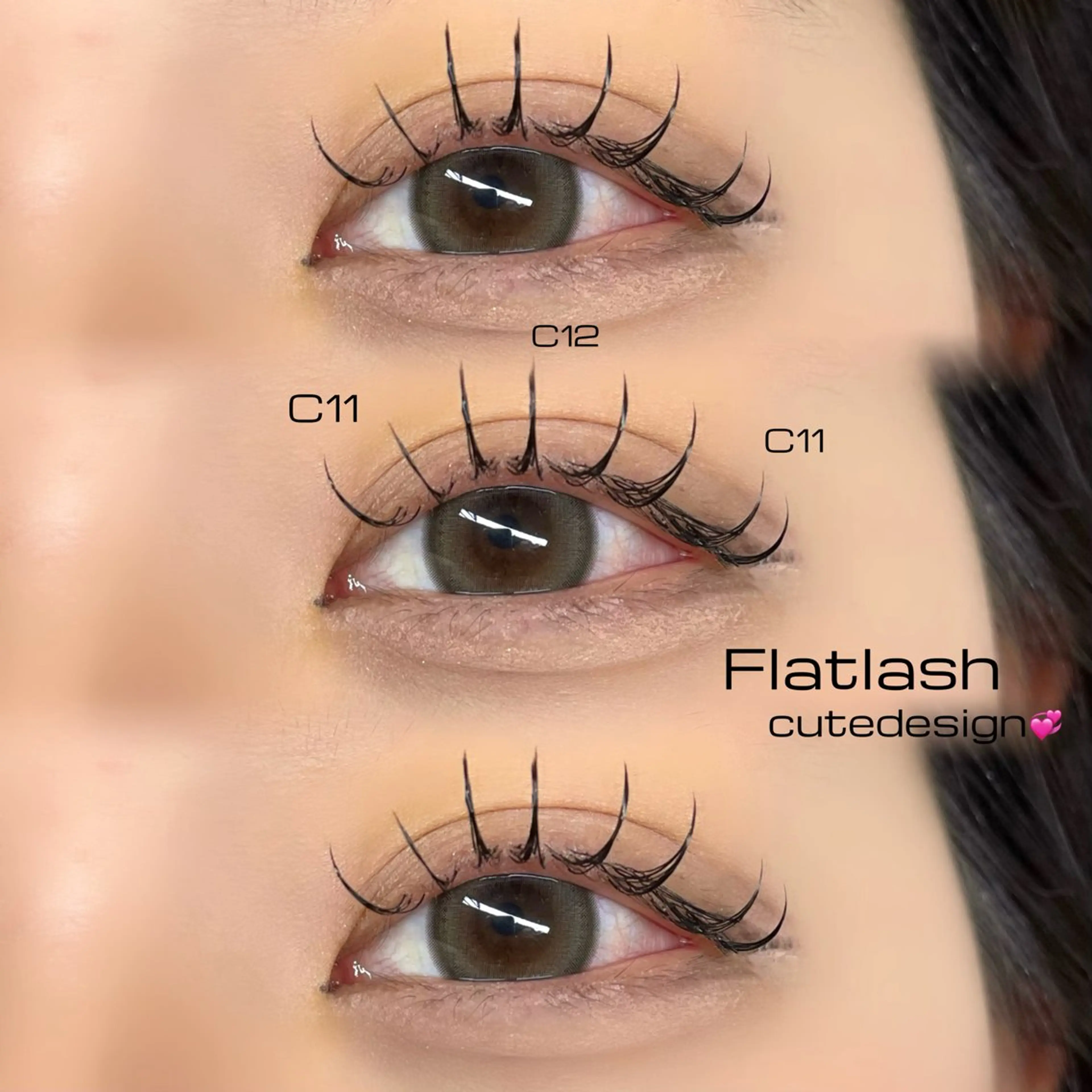 マツエク・マツパ マツエク Mell Yuuna ♡パリエク /束感のマツエク・マツパデザイン