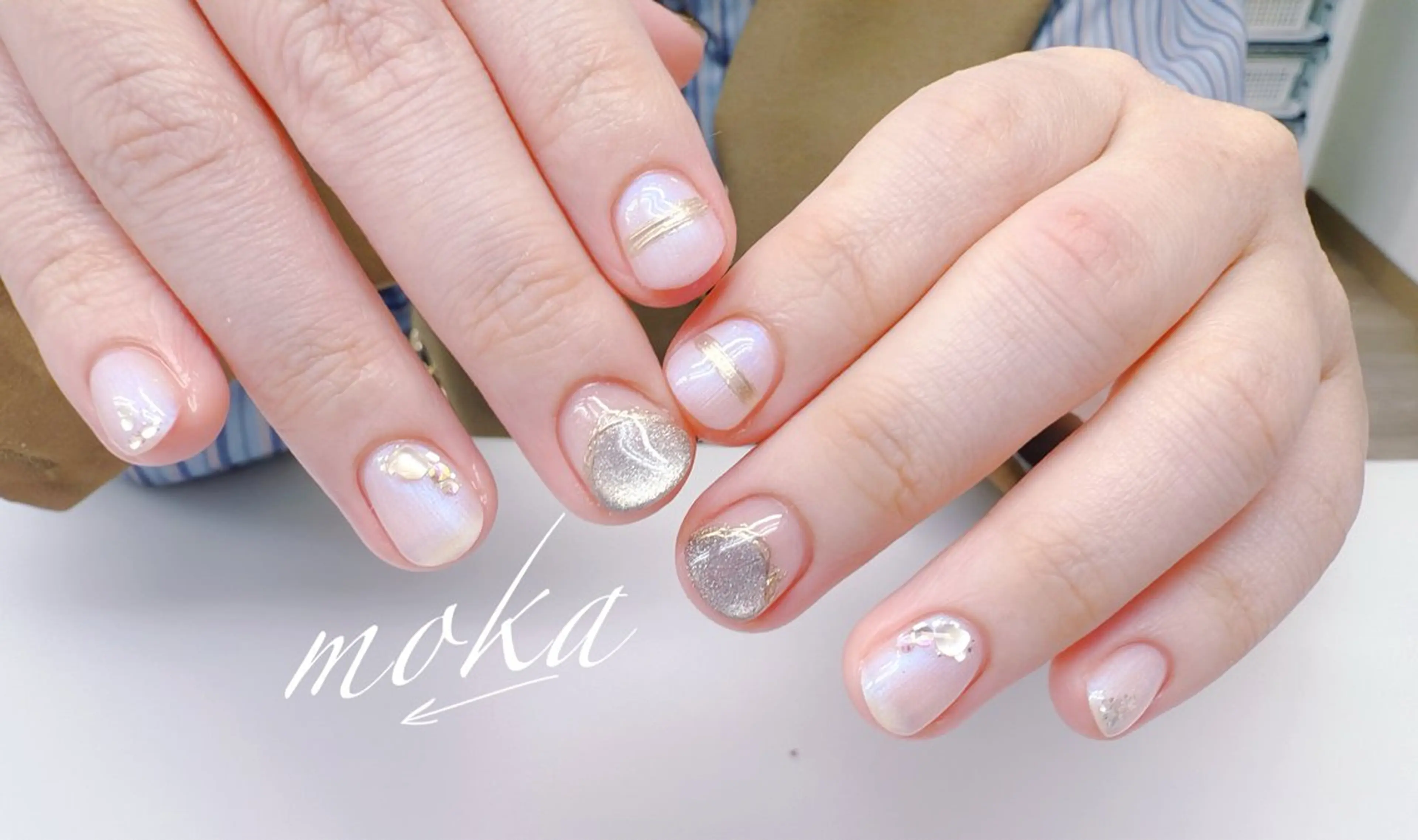 ネイル ハンドネイル ハンドケア 胡蝶蘭レディースサロ ンNailMOKAのネイルデザイン