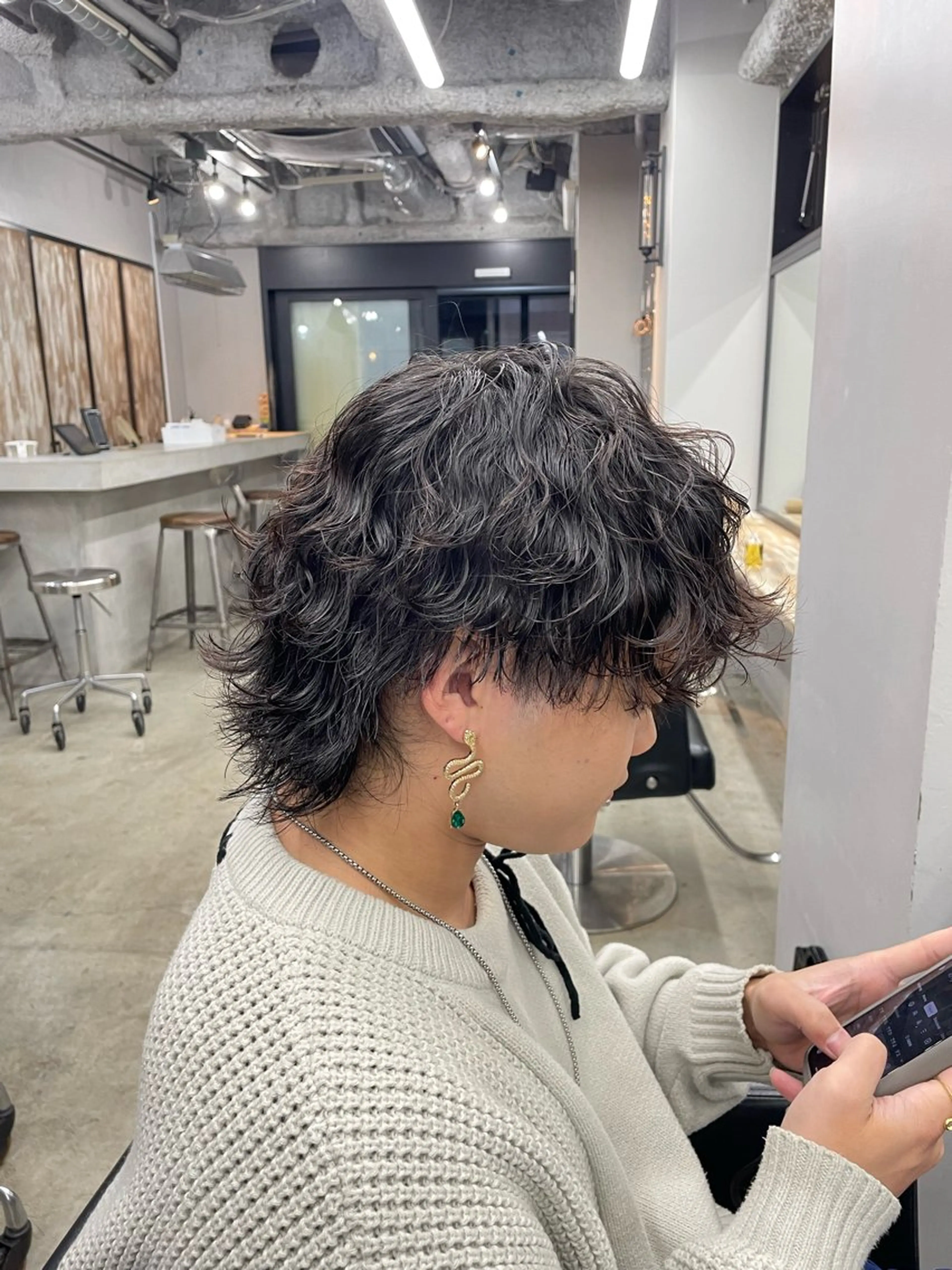 パーマ メンズ カット ヘアカラー トリートメント ヘアセット 新宿/韓国ヘア/ 髪質改善ストレートのヘアスタイル