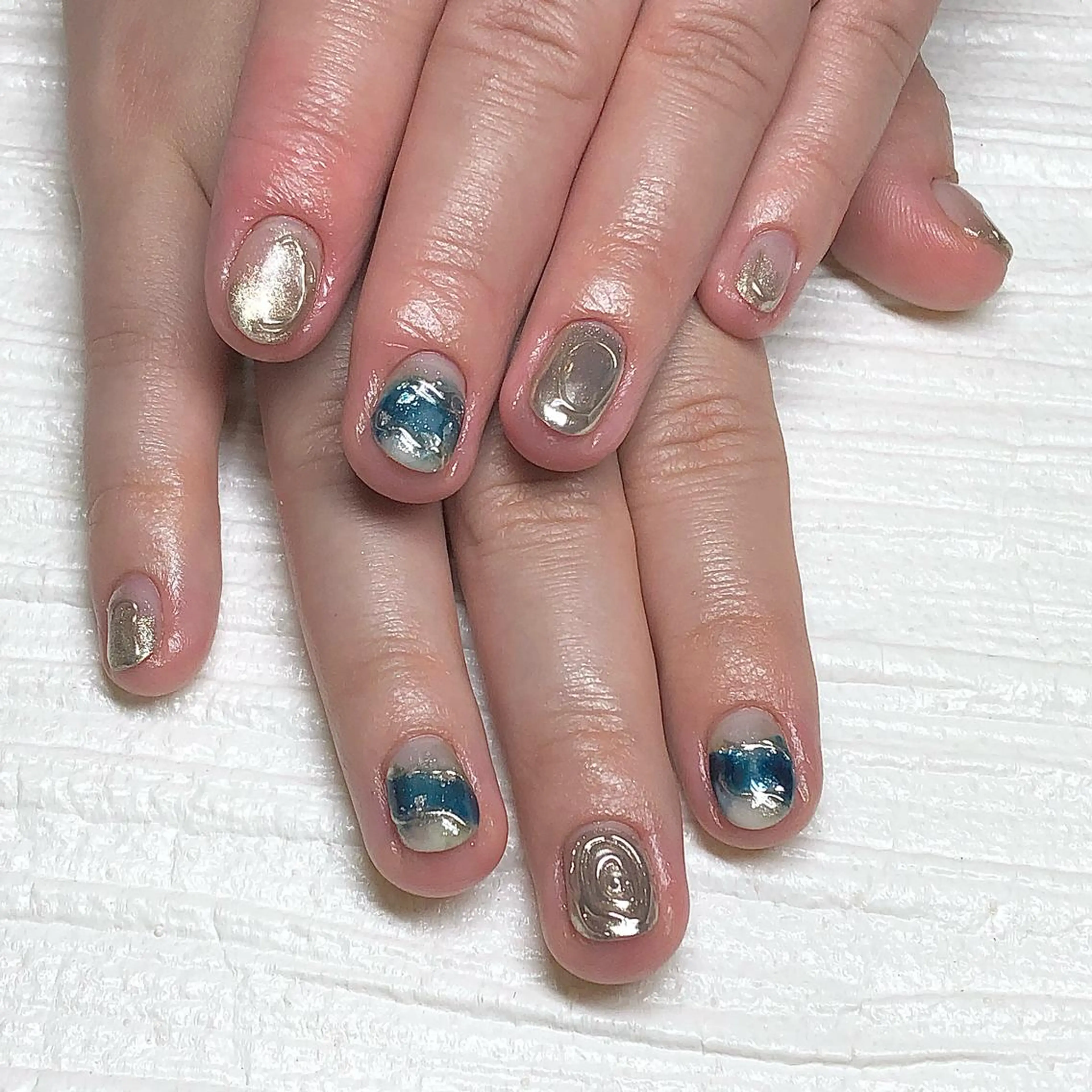 ショート ネイル 🦋Kiyomi. 🦋のネイルデザイン