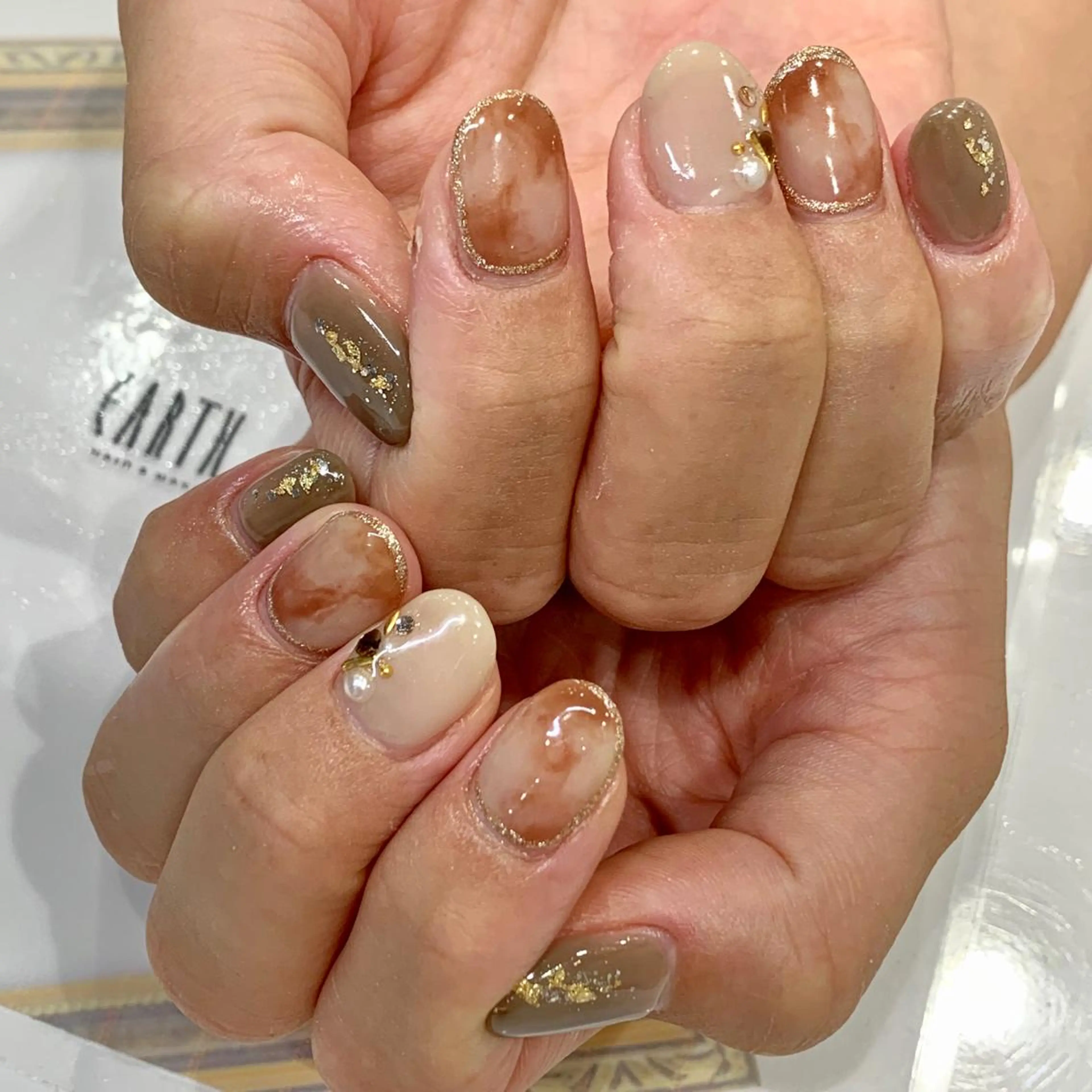 ネイル ニュアンスネイル ハンドネイル 佐藤 まりえのネイルデザイン