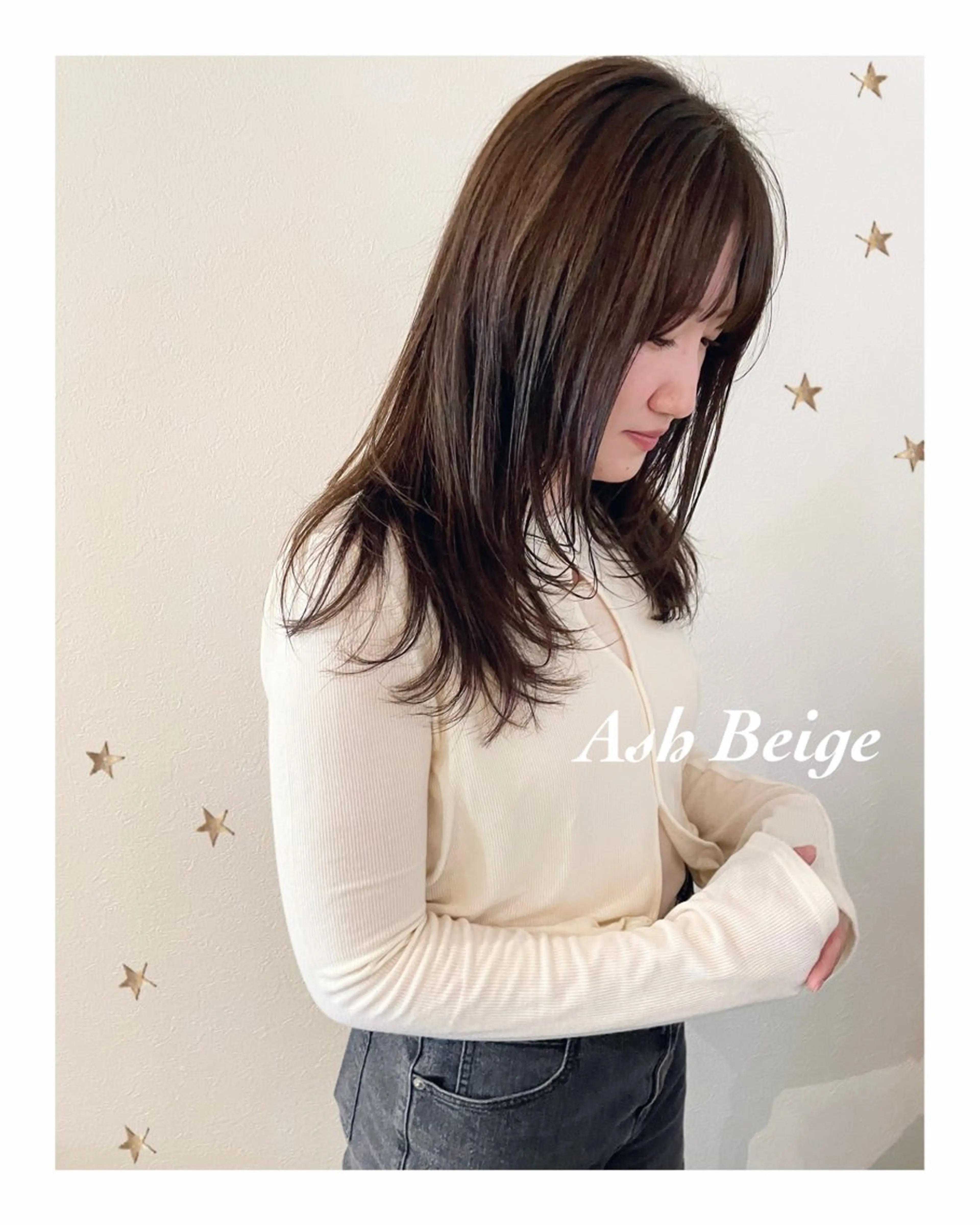 セミロング カラー カット ヘアカラー salon AKIRA所属・市川 千夏のヘアスタイル