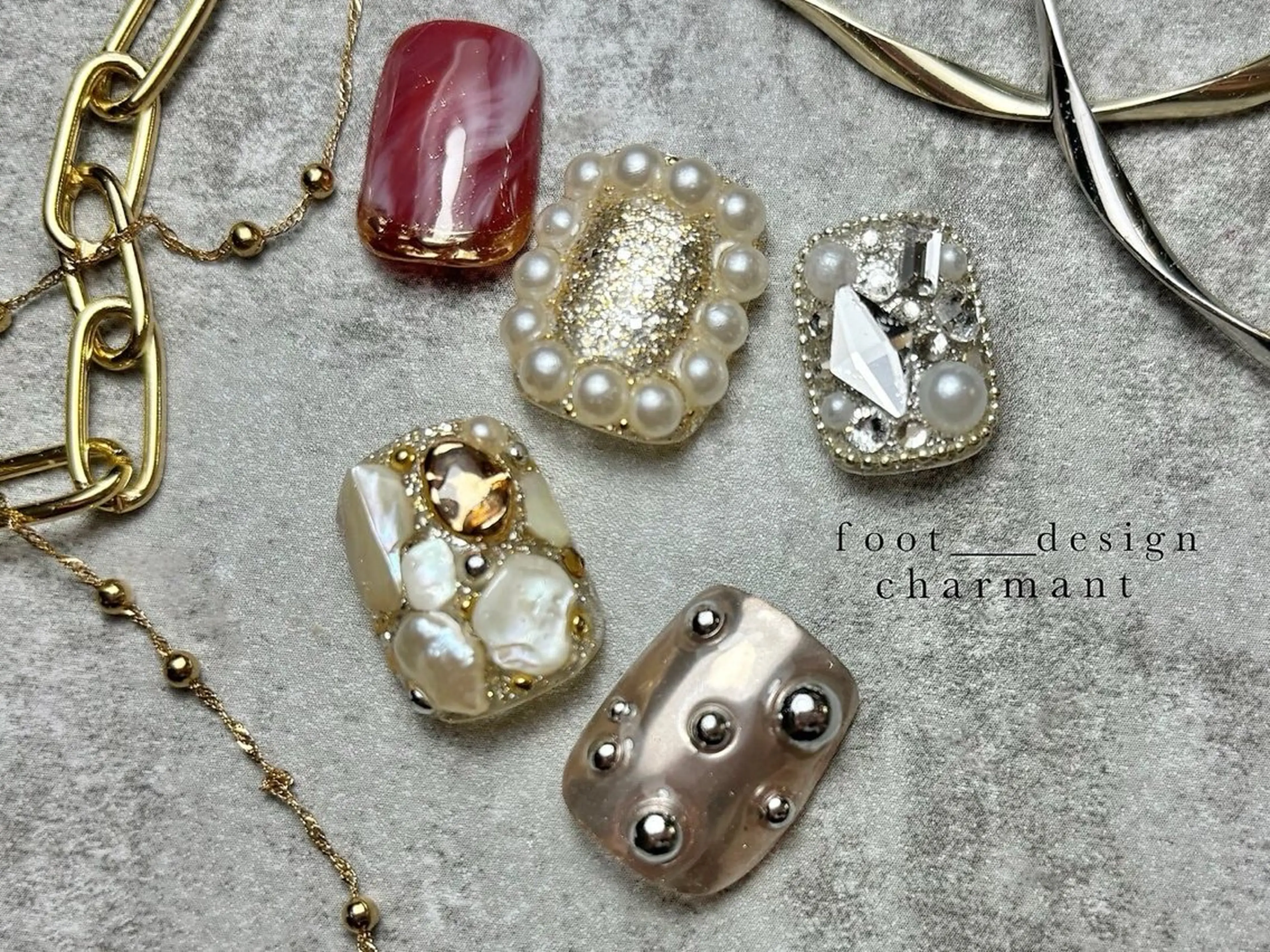 ネイル フットネイル charmant rionのネイルデザイン