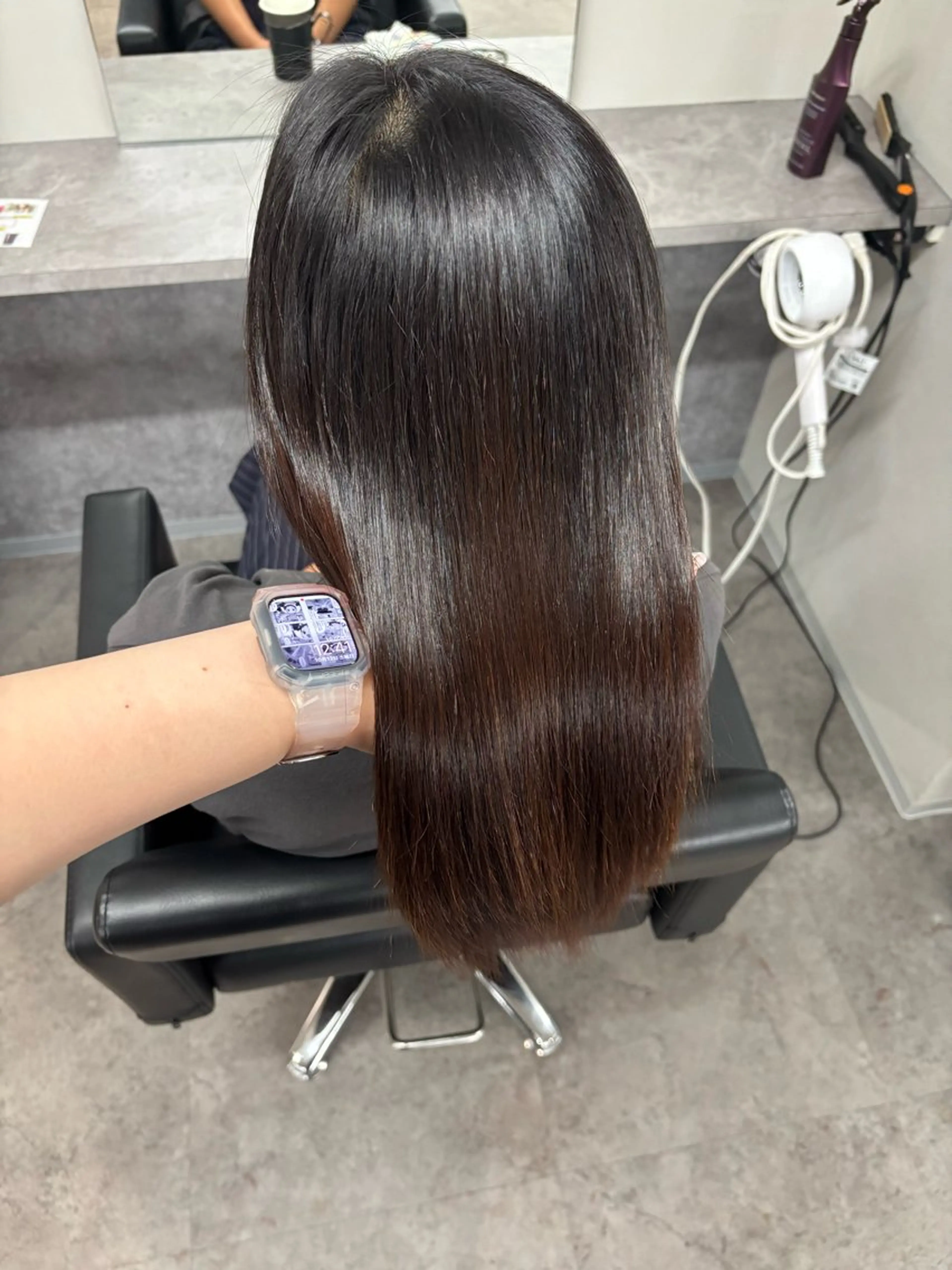 ロング 髪質改善 縮毛矯正 りあん/ 越谷/パーマのヘアスタイル