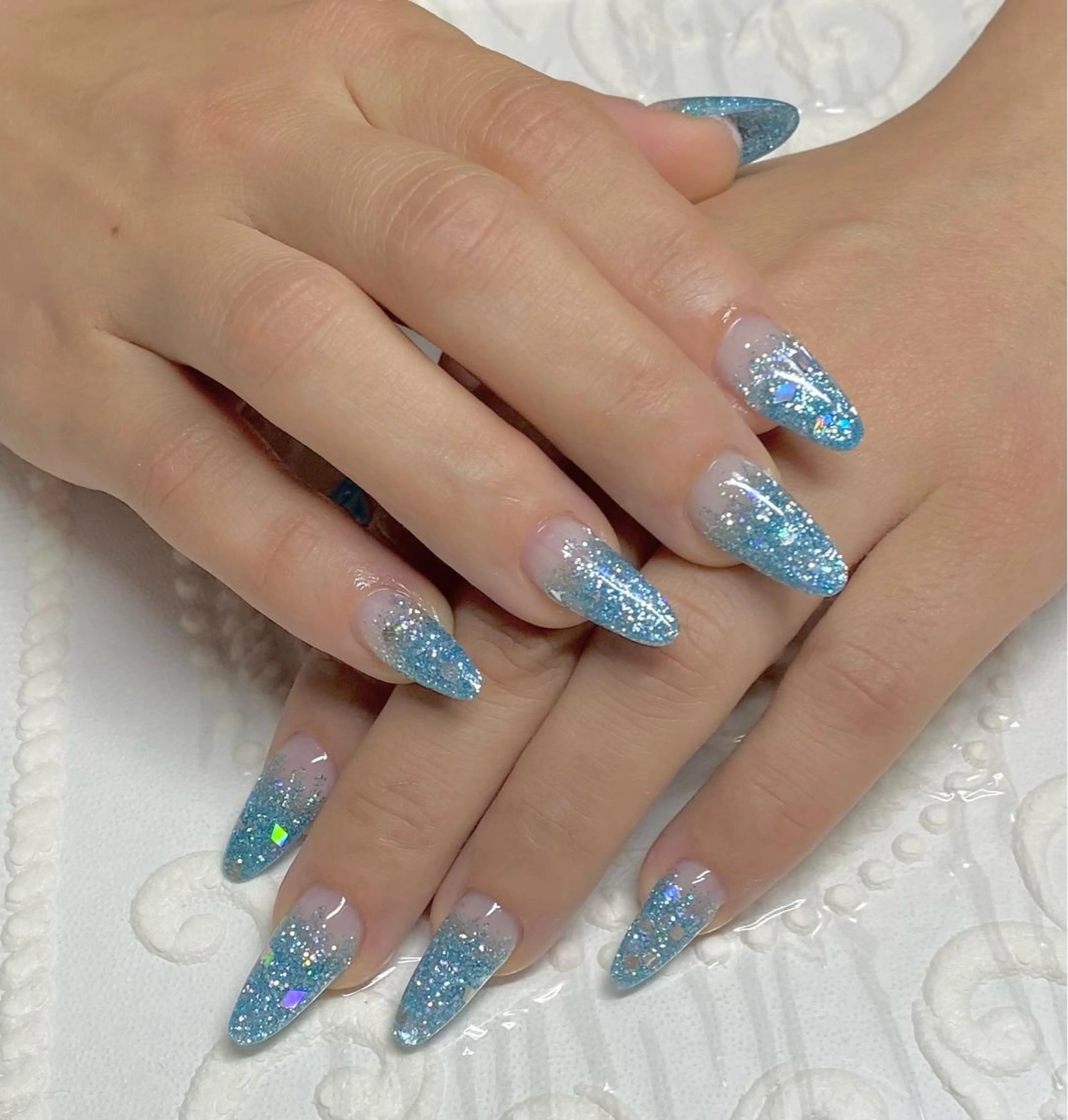 セミロング ネイル ハンドネイル lune nail_2017のその他イメージ