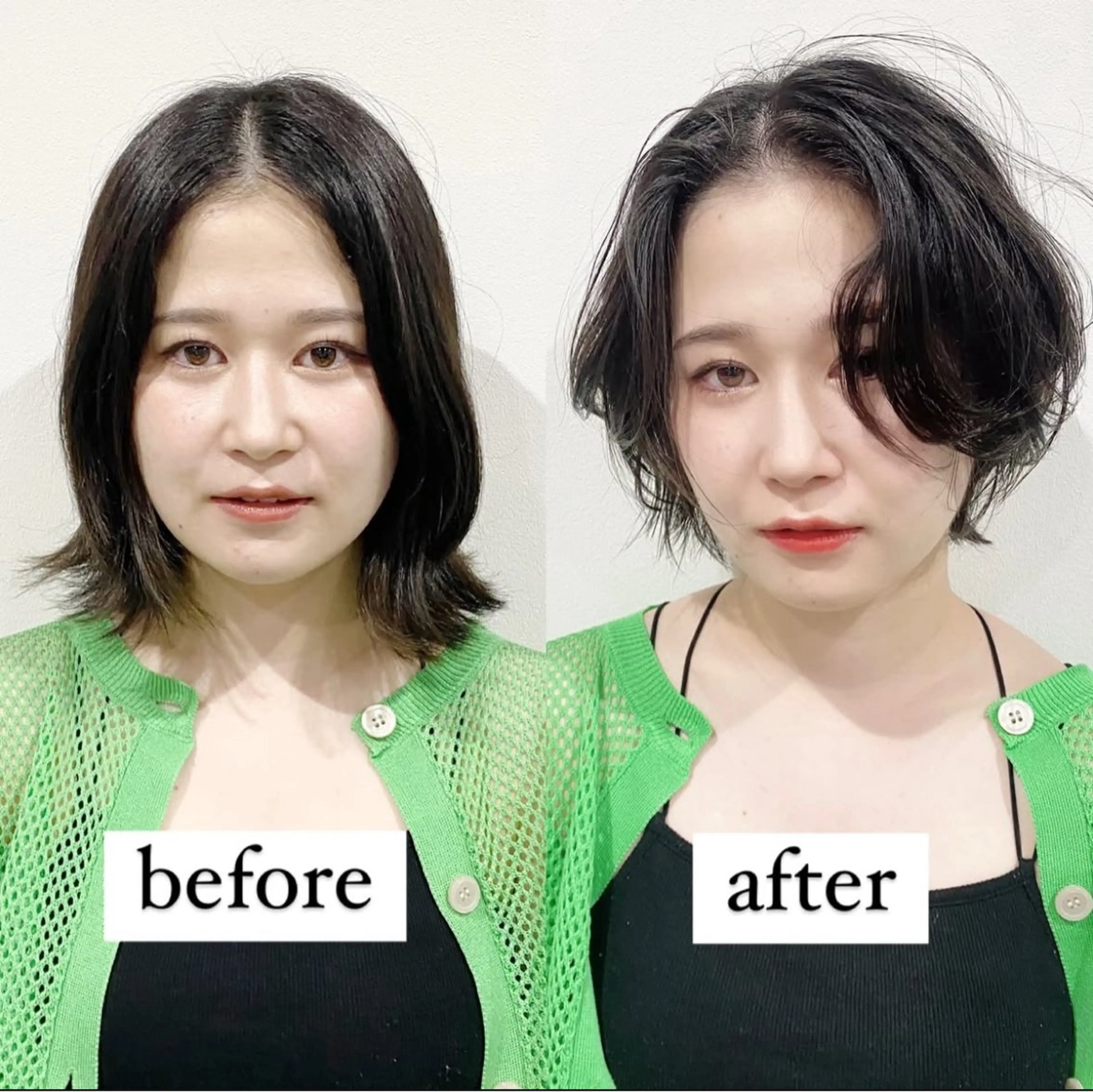 ショート カラー enx academyのヘアスタイル