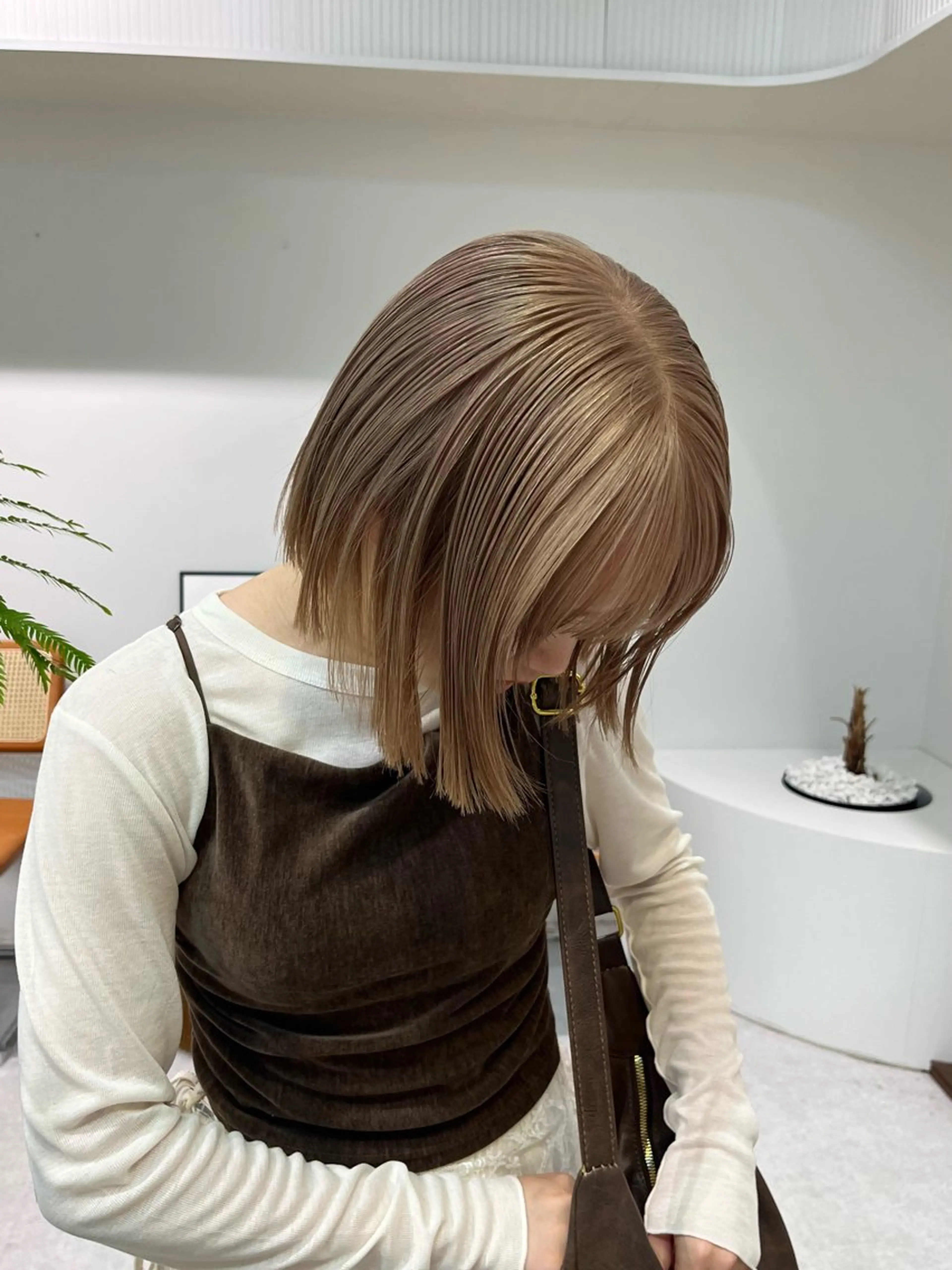 ミディアム カラー カット ヘアカラー トリートメント ヘアセット 🌿似合わせ透明感 カラー松本朋幸🌿のヘアスタイル