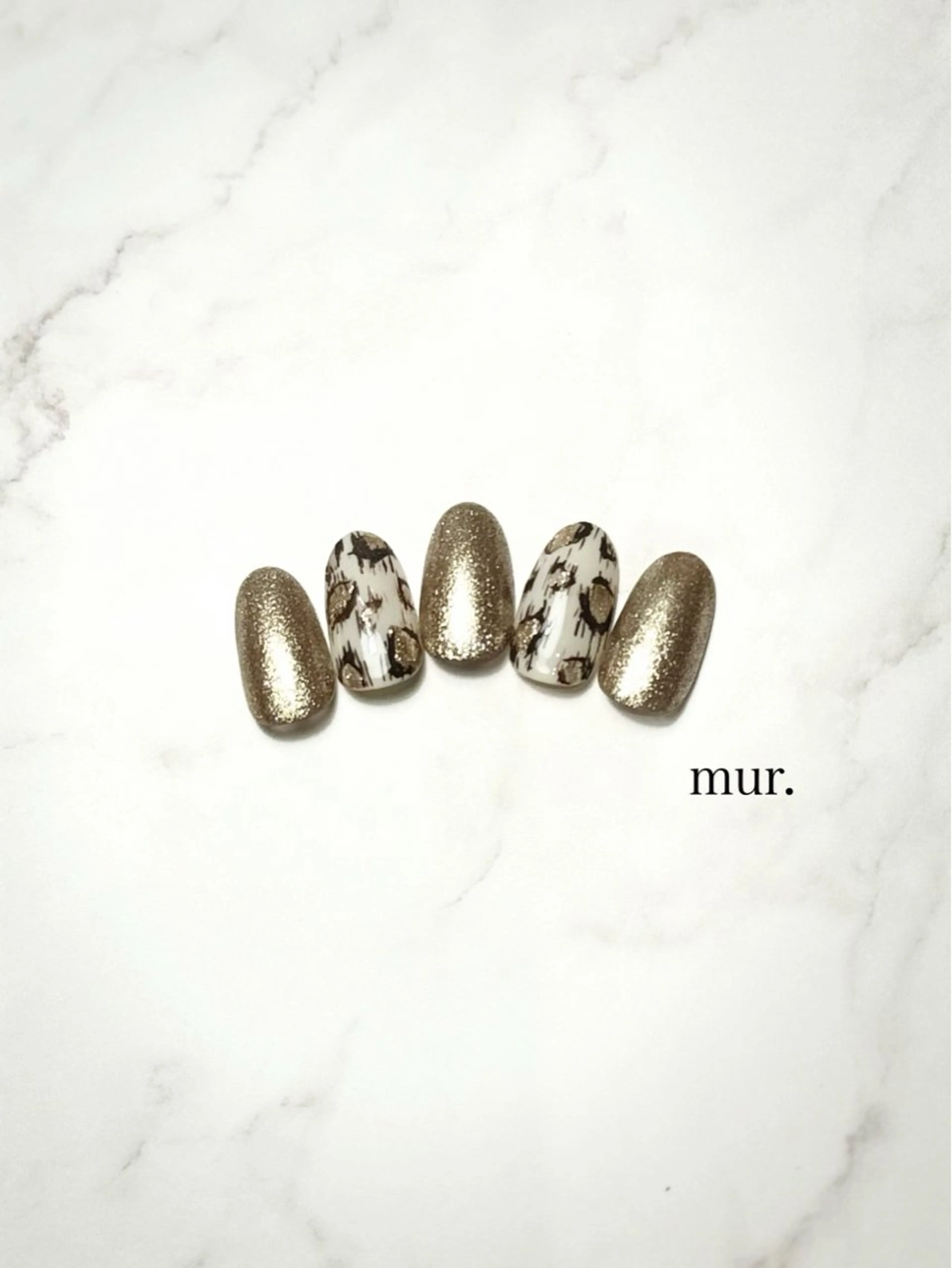 ネイル アニマル柄 アートネイル ハンドネイル nail salon　mur.所属・mur. harukaのネイルデザイン