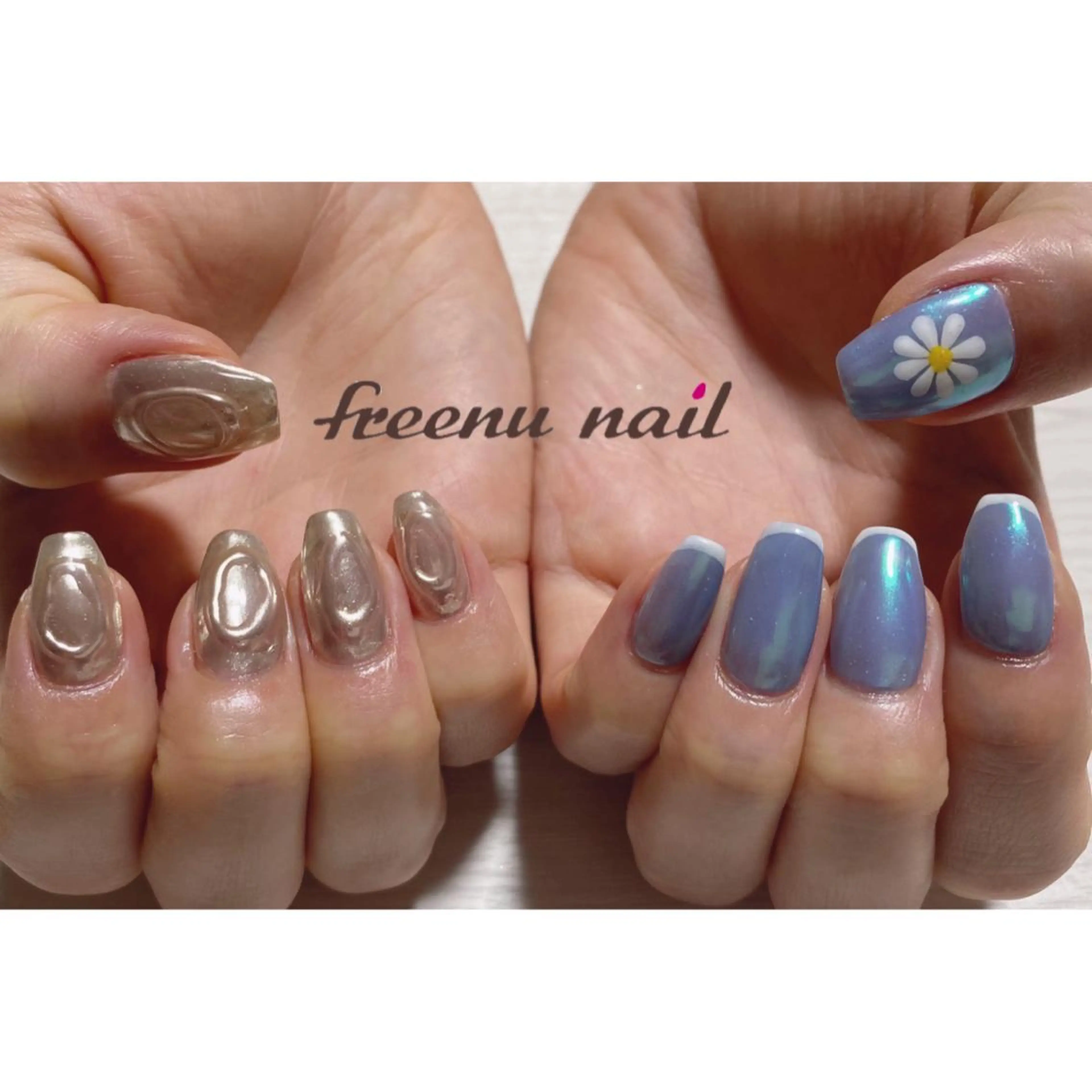 ネイル オーロラネイル freenu nail【24H】のネイルデザイン