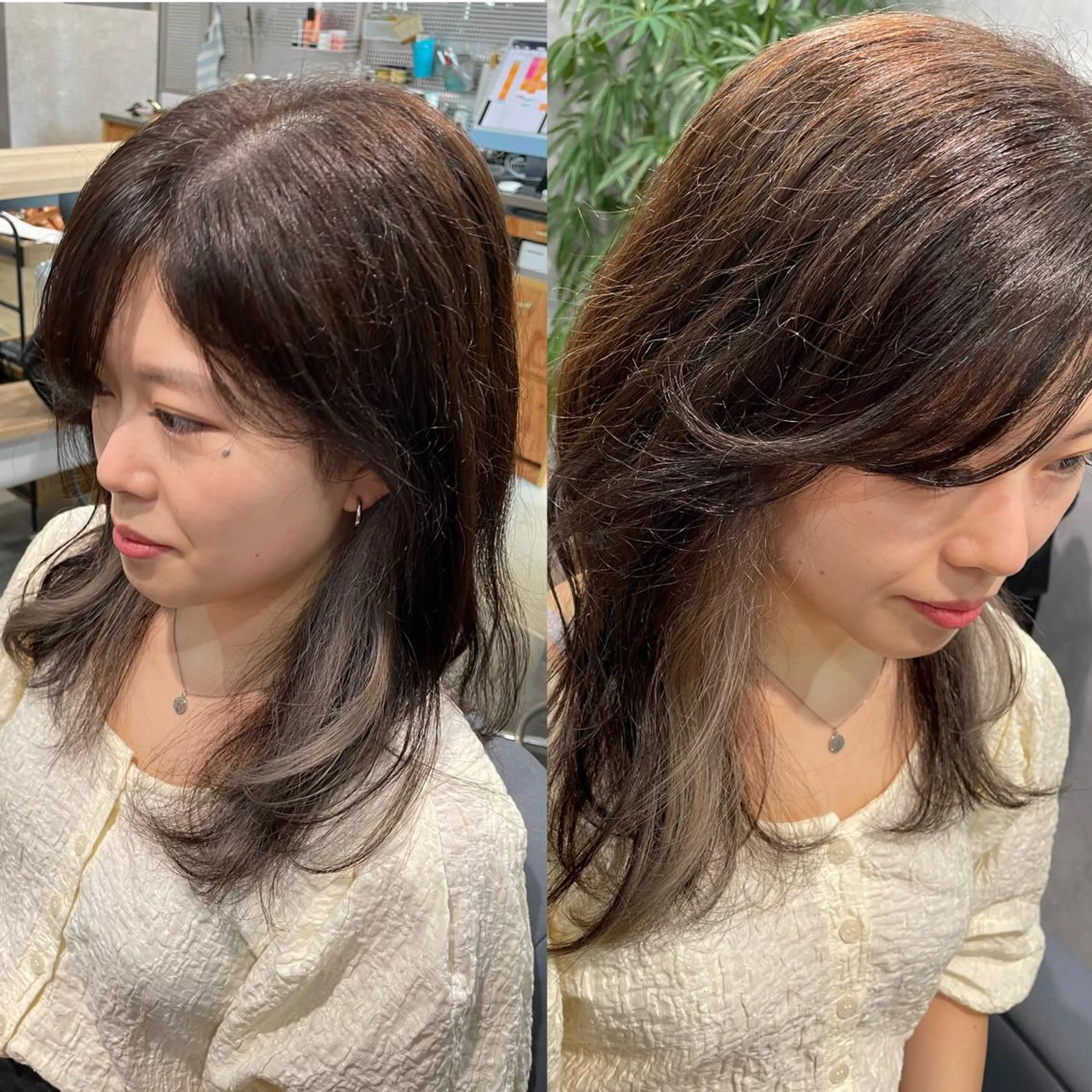 ロング カラー 黒岩 梨沙のヘアスタイル