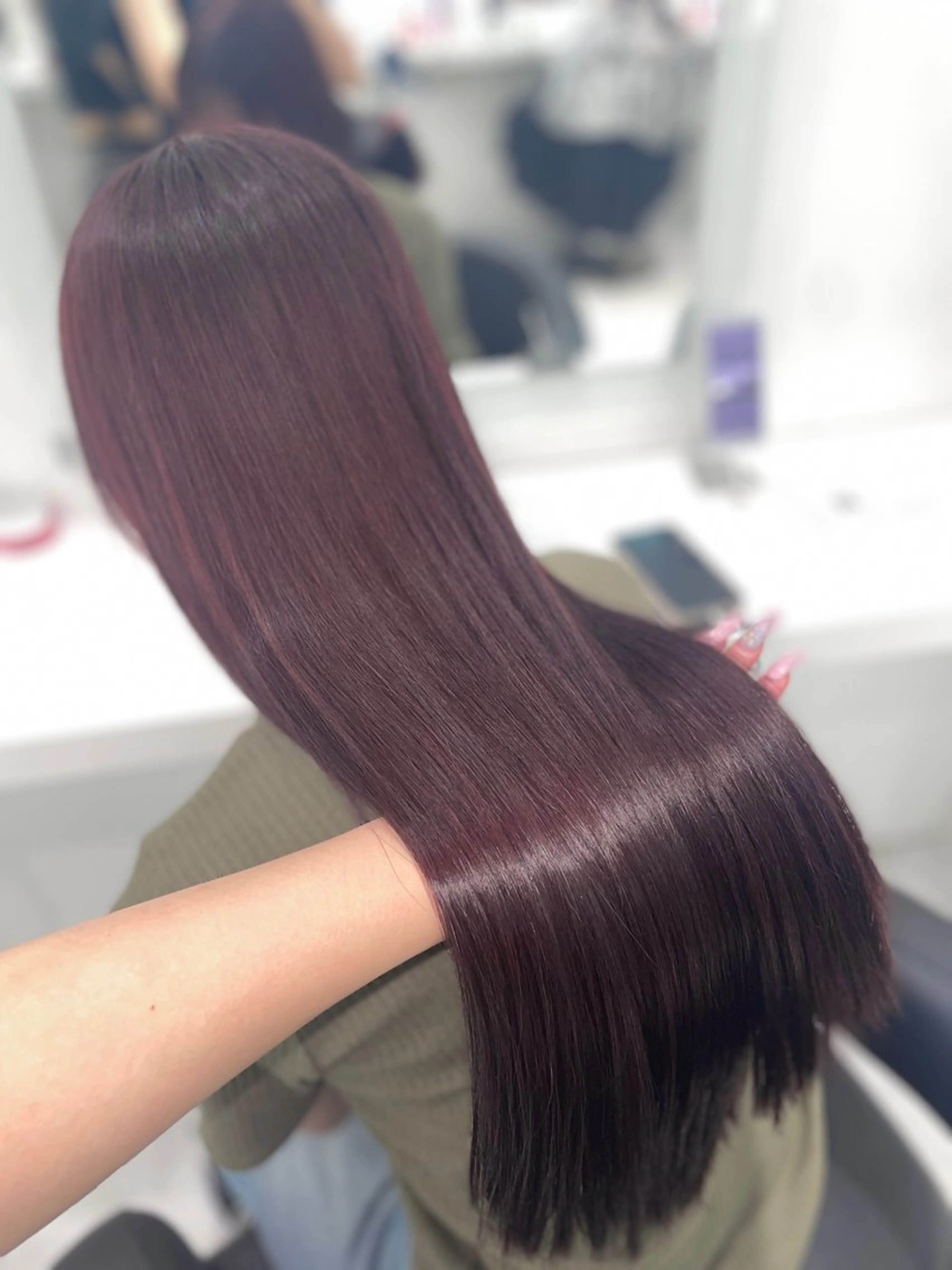 ロング カラー ヘアカラー ♥️うる艶暖色 銀座♥️mioのヘアスタイル