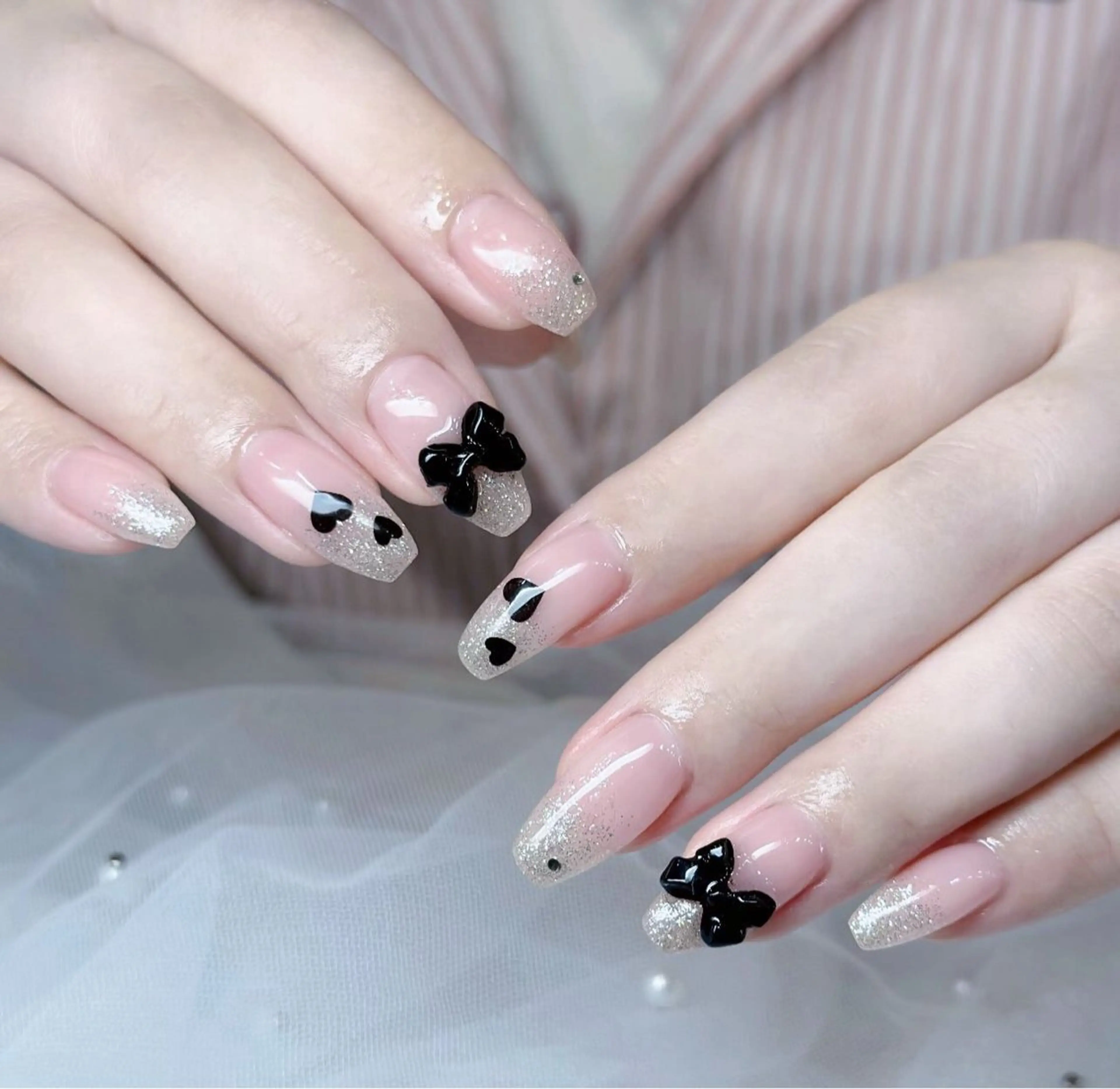 ネイル アートネイル 長さ出し ジェルネイル マグネットネイル ニュアンスネイル ハンドネイル KIM キムのネイルデザイン