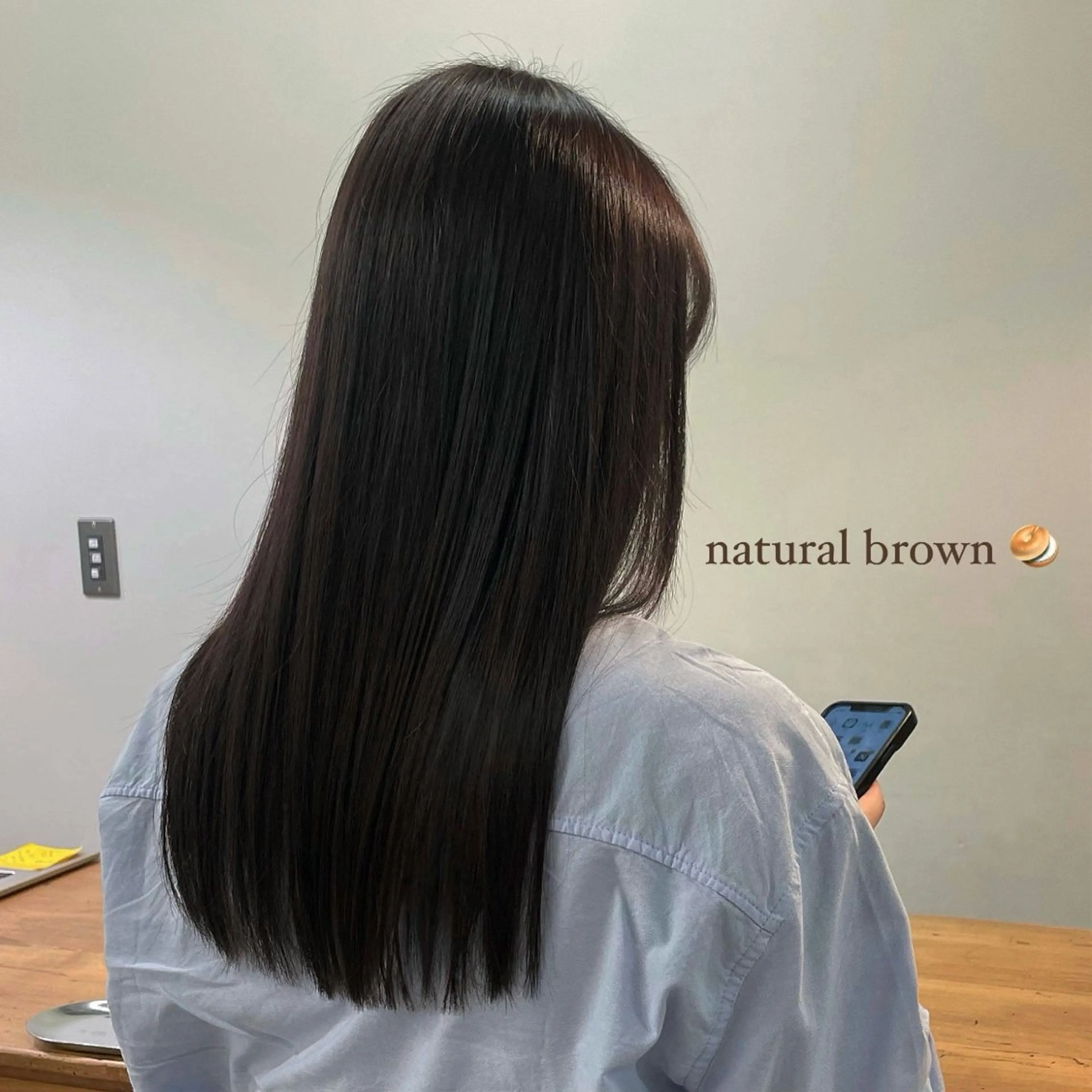 カラー ブラウンカラー ナチュラルブラウン 蓑輪 璃央のヘアスタイル