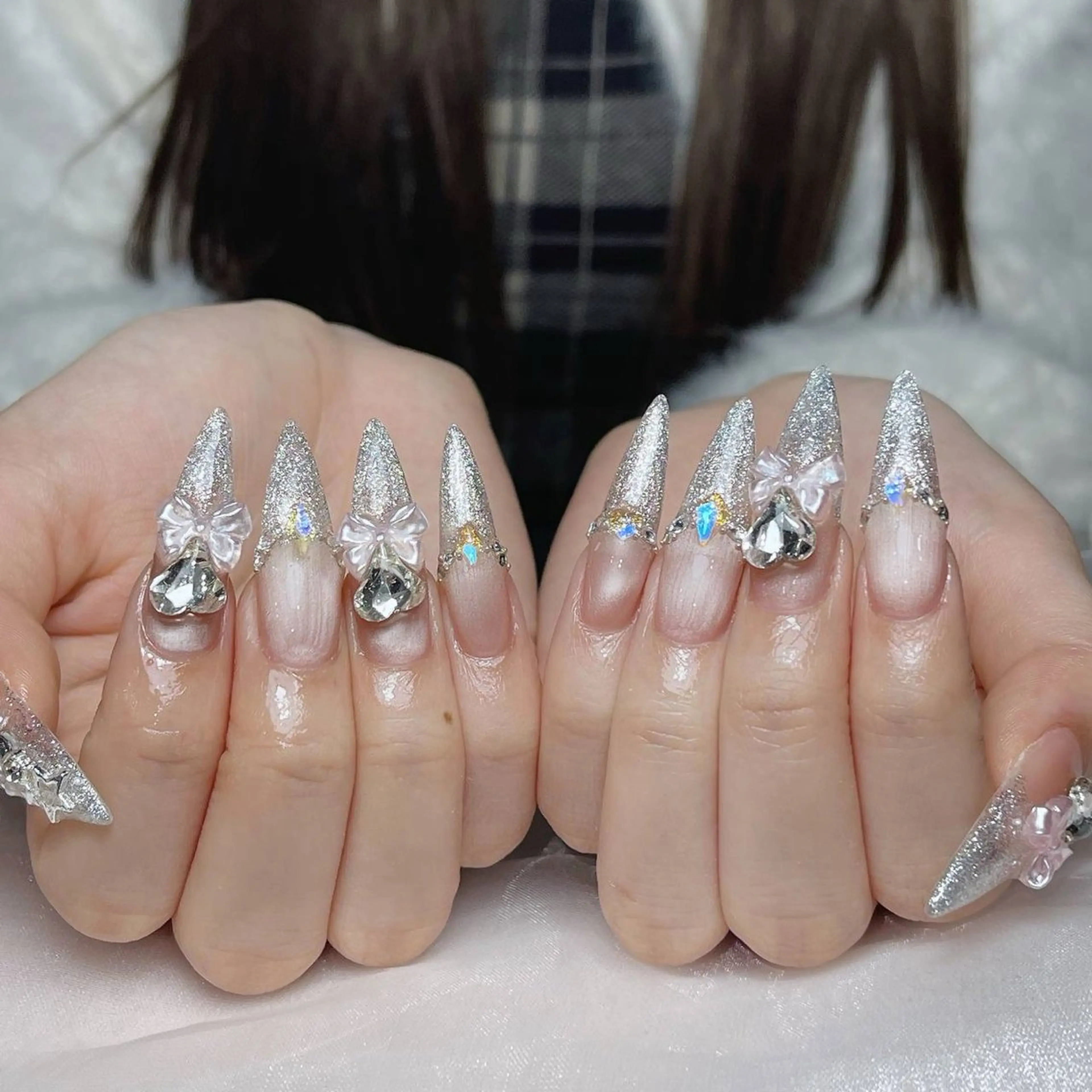 ネイル チークネイル フレンチネイル ジェルネイル 韓国ネイル マグネットネイル ハンドネイル Zen Nail Design 池袋のネイルデザイン