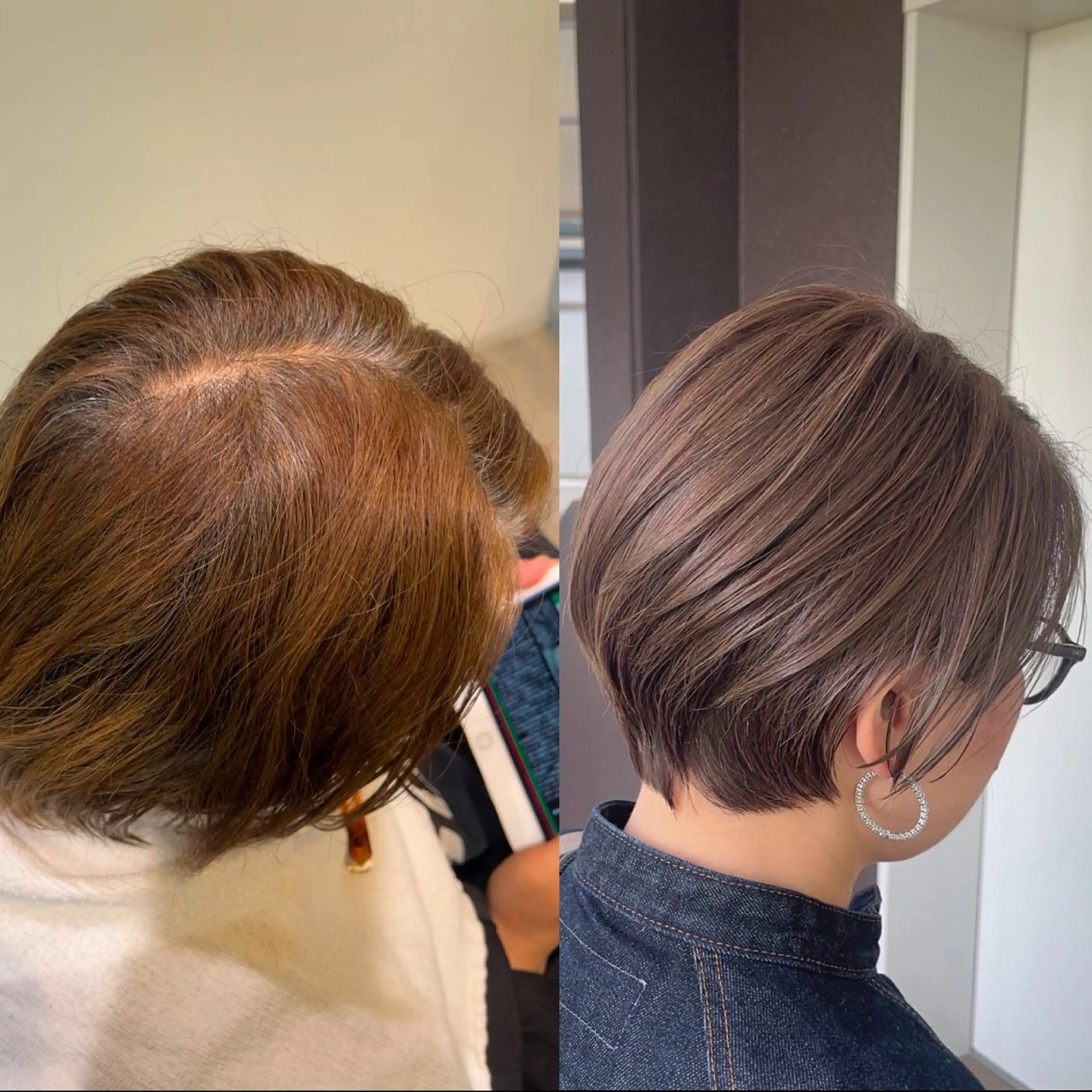 ショート ハイライト カット ヘアカラー トリートメント loe 薬院本店【ロエ】所属・早稲田 千尋のヘアスタイル