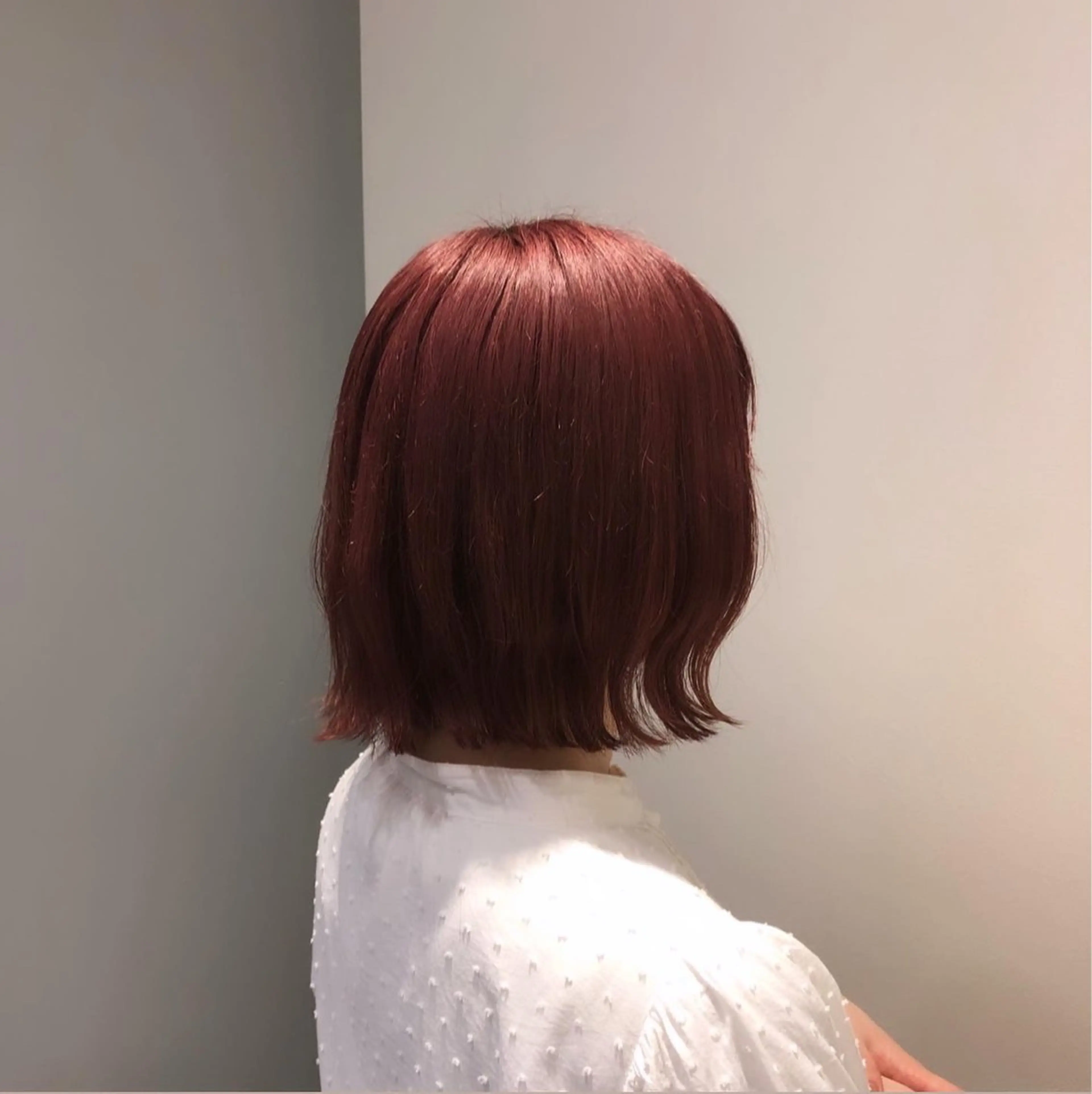 ミディアム カラー 堀 ゆきみのヘアスタイル