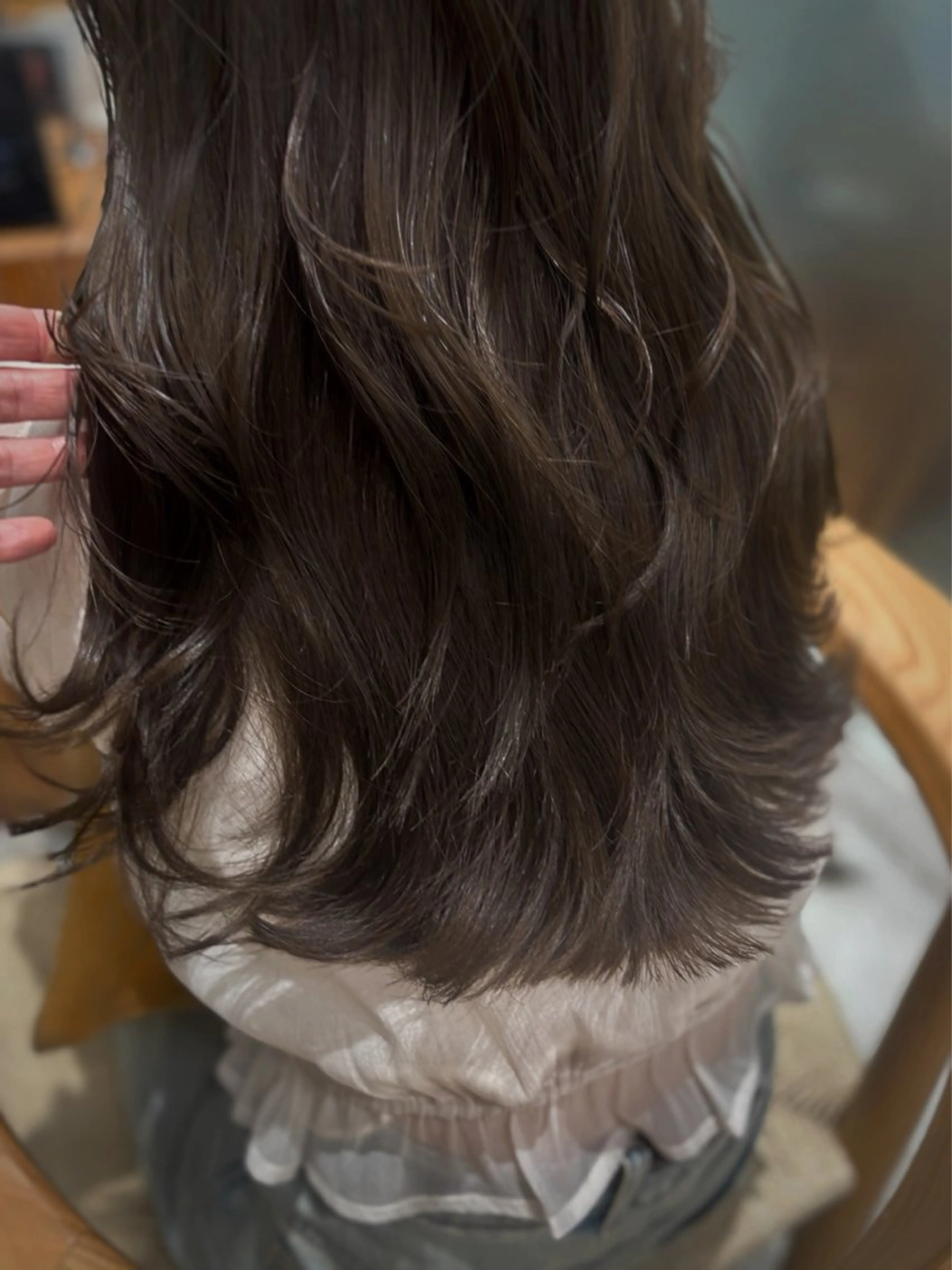 ロング カット ヘアカラー まお♡レイヤーカット ×色っぽstyleのヘアスタイル