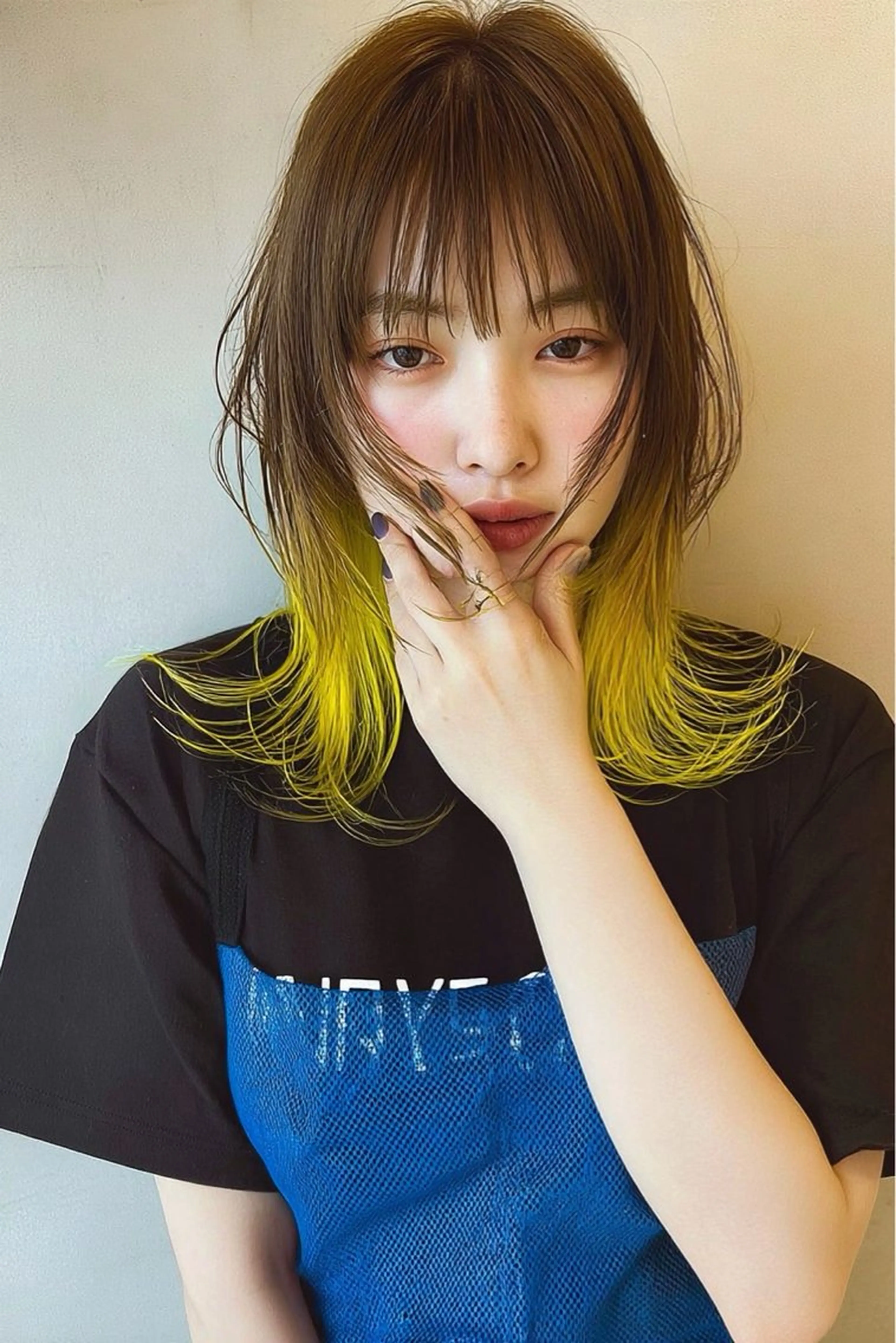 【❄️95%ダメージカット❄️】カット➕ケアブリーチダブルカラー➕キューティクル補修トリートメント🦋ロング料金なし🦋の写真