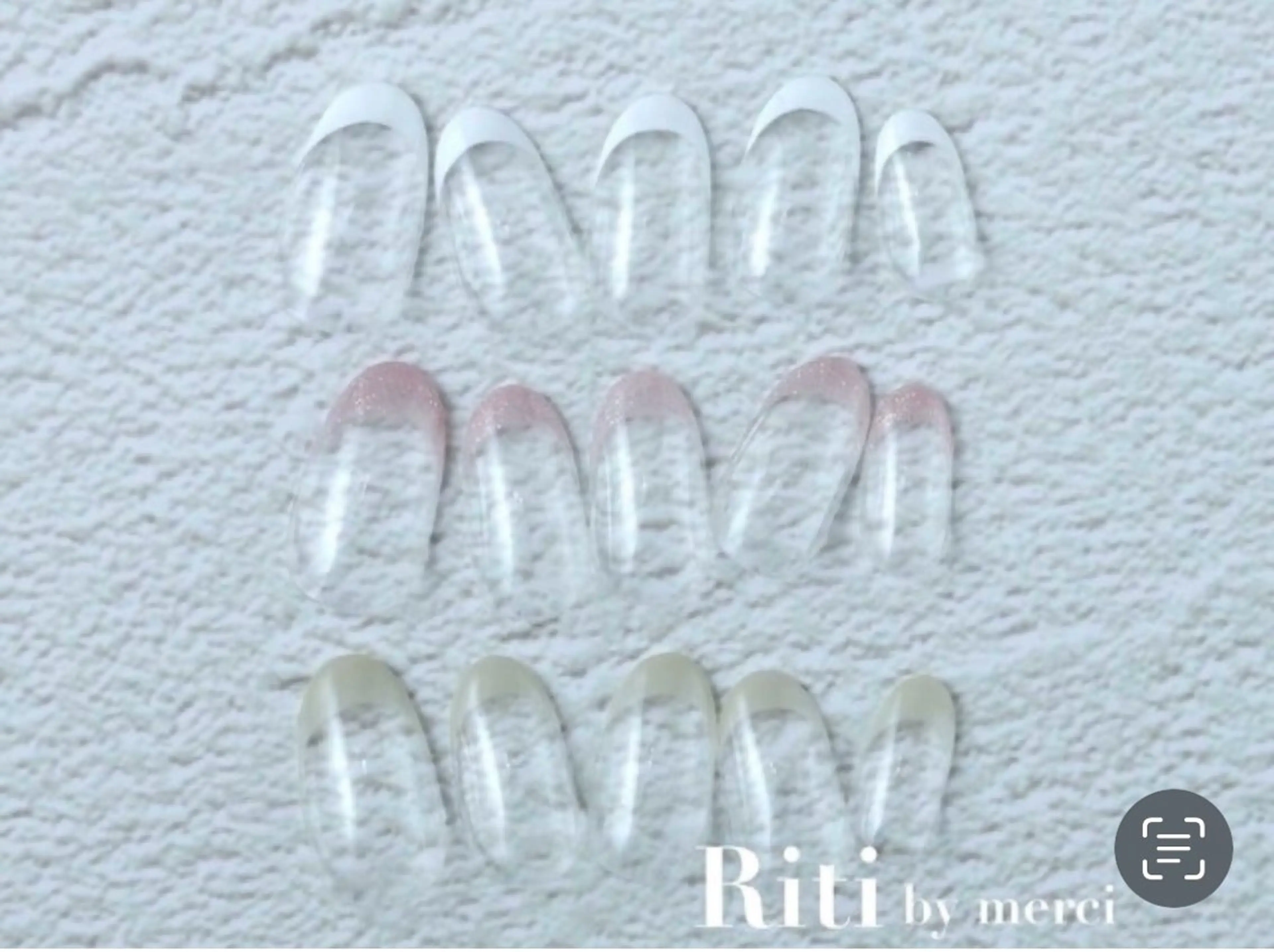 オフありフレンチ（ワンカラーフレンチは＋500）（お直しがある場合は別途料金必ずメッセージ下さい）の写真