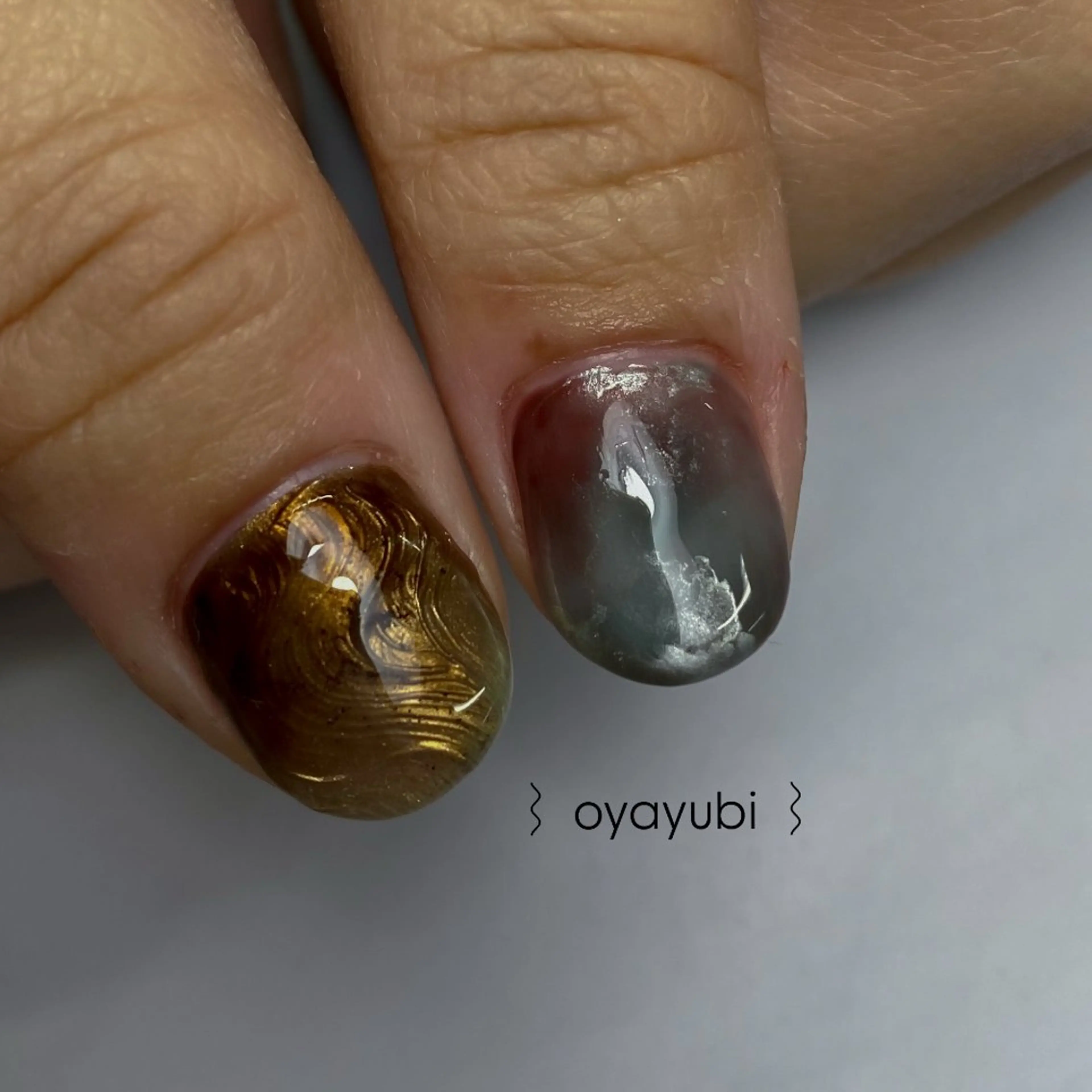 ネイル ジェルネイル マグネットネイル 持ち込み ニュアンスネイル ワンカラーネイル ハンドネイル 草加ニュアンスネイル 🌚hersのネイルデザイン