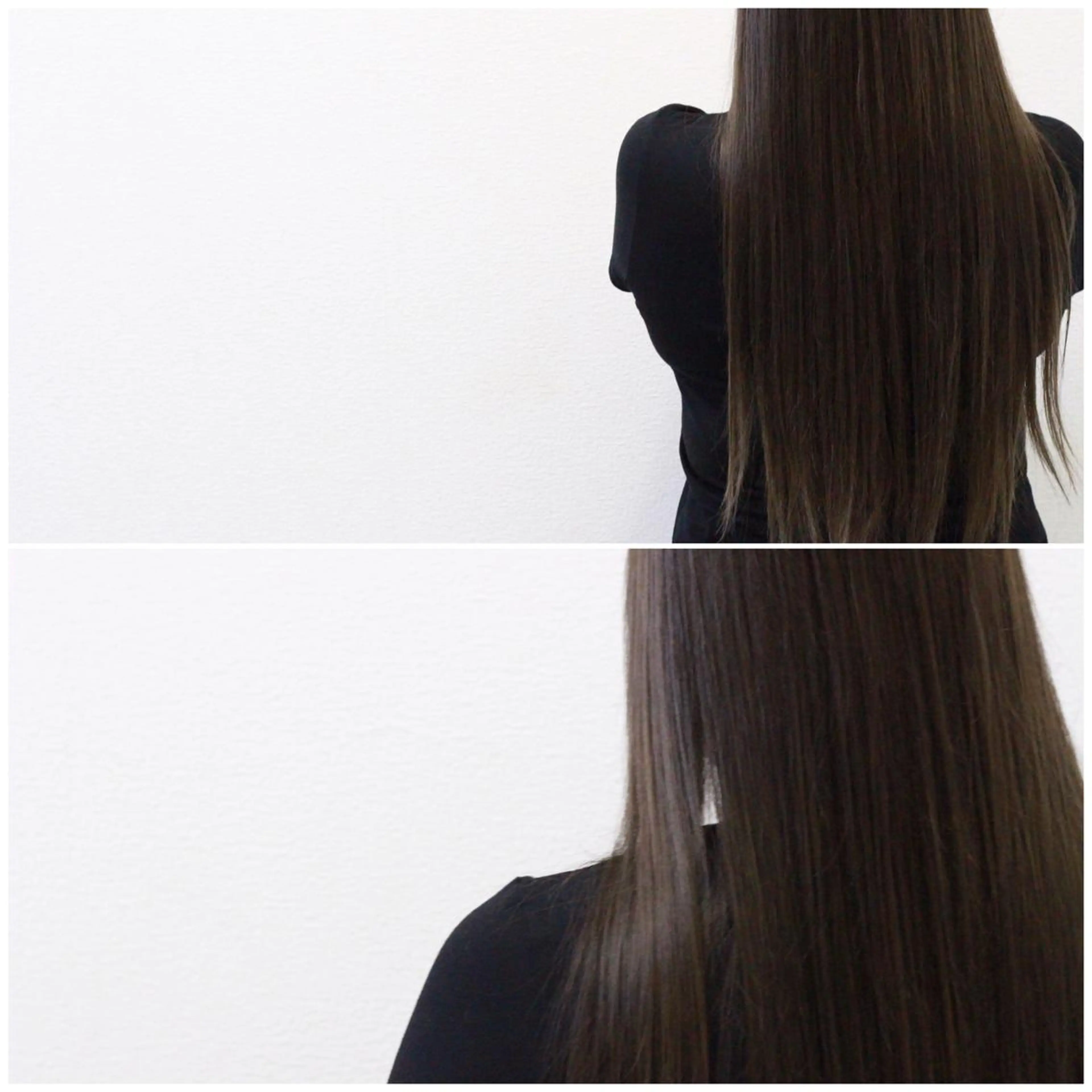 ロング カラー ダークグレー ダークグレージュ グレージュ Viage （ビアージュ）のヘアスタイル