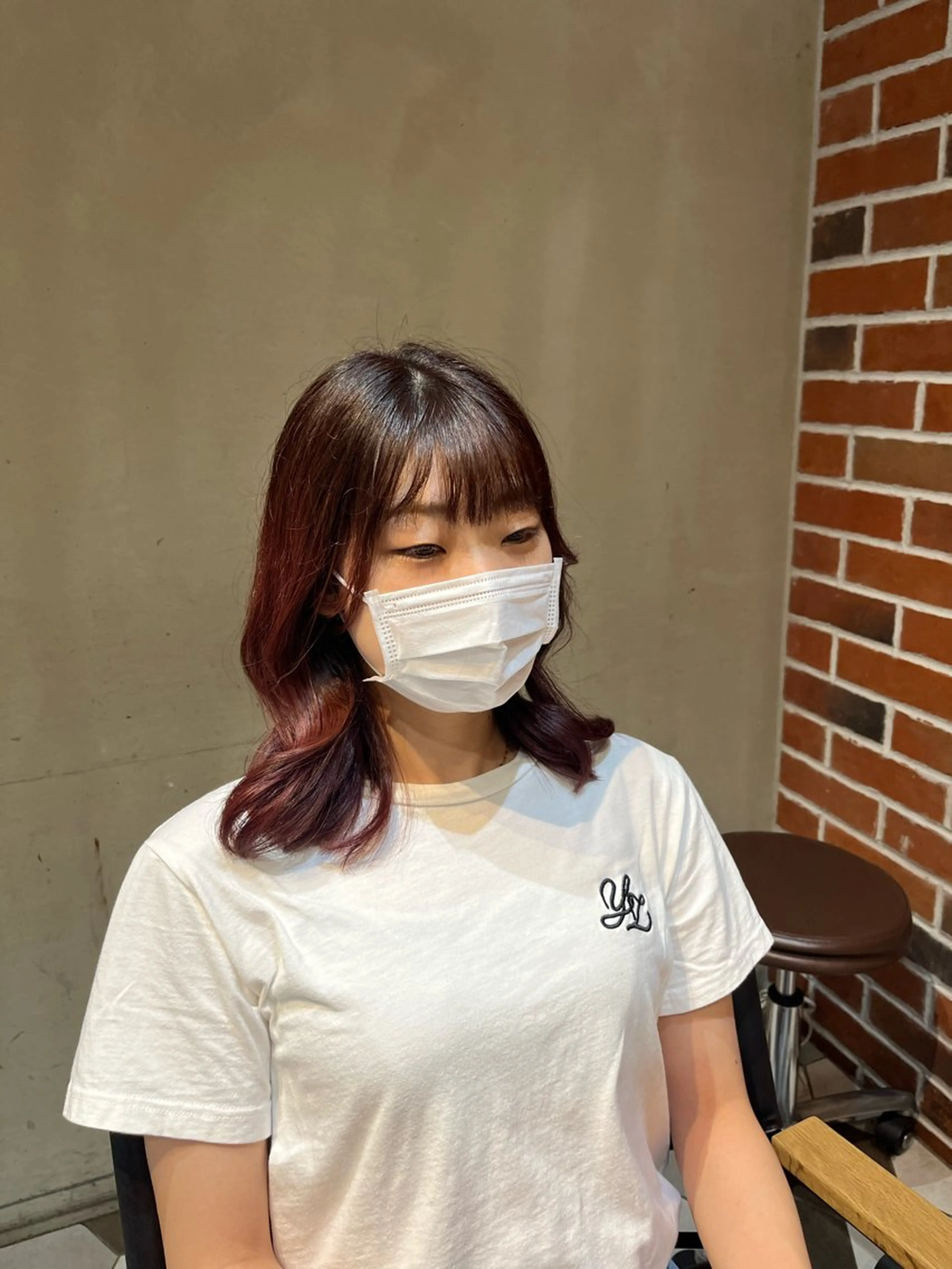 カラー 似合わせ顔まわり カット💛森尾真由美のヘアスタイル