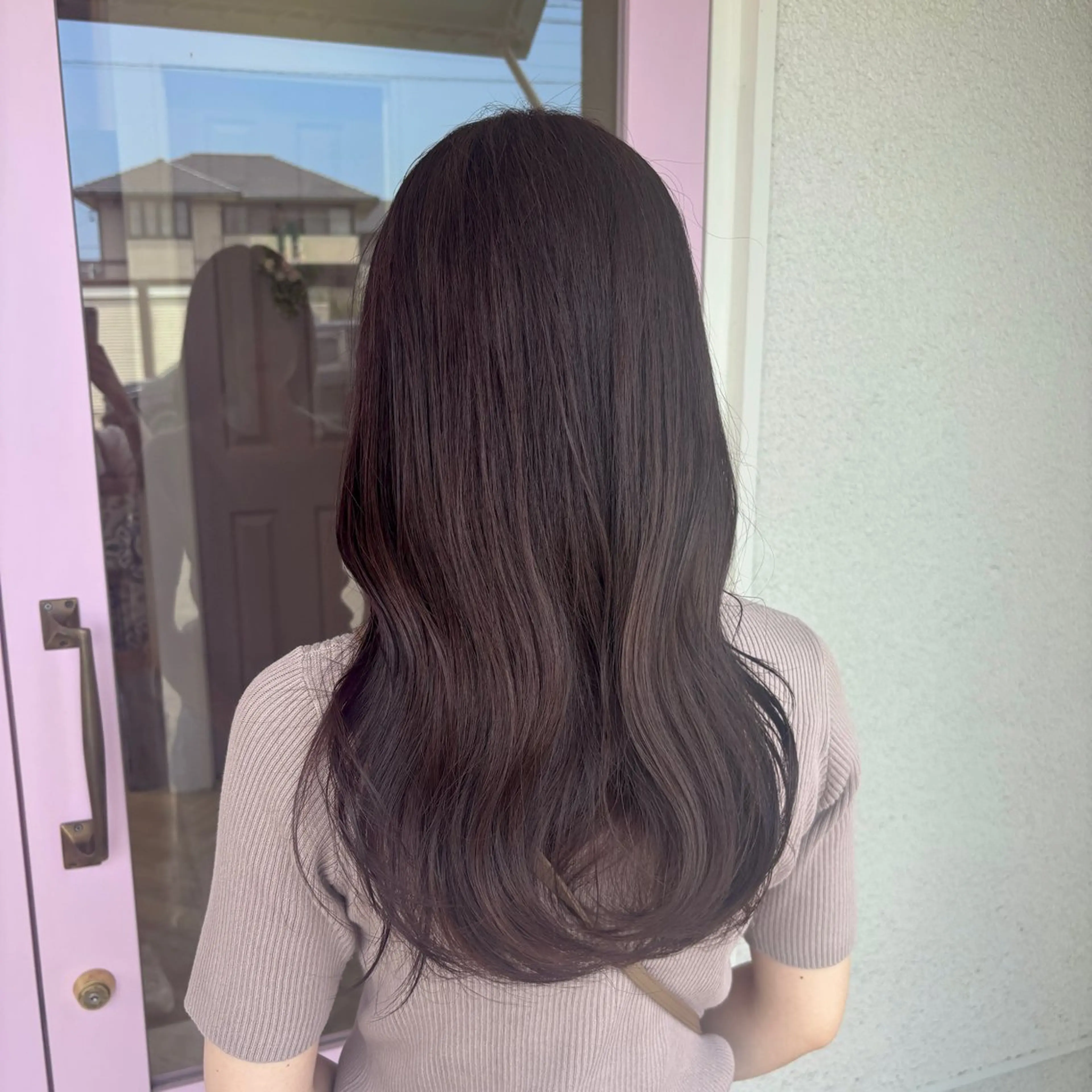 ロング カラー ヘアカラー 上村 七海のヘアスタイル