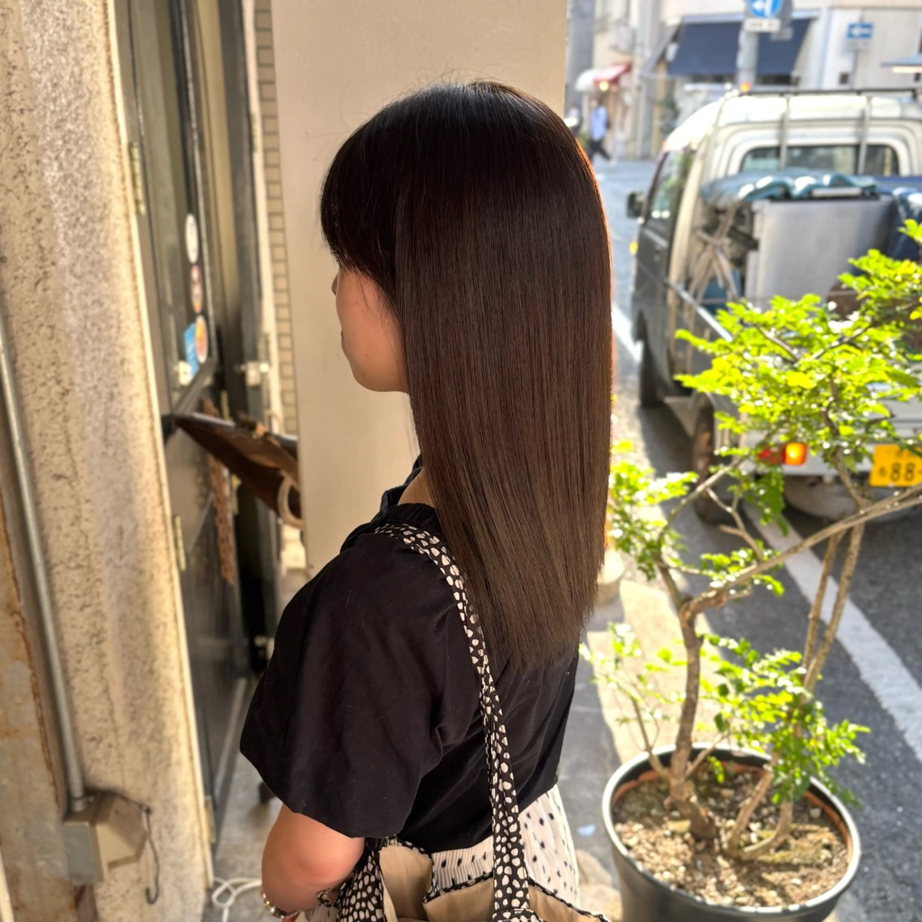 カット+髪質改善カラーの写真