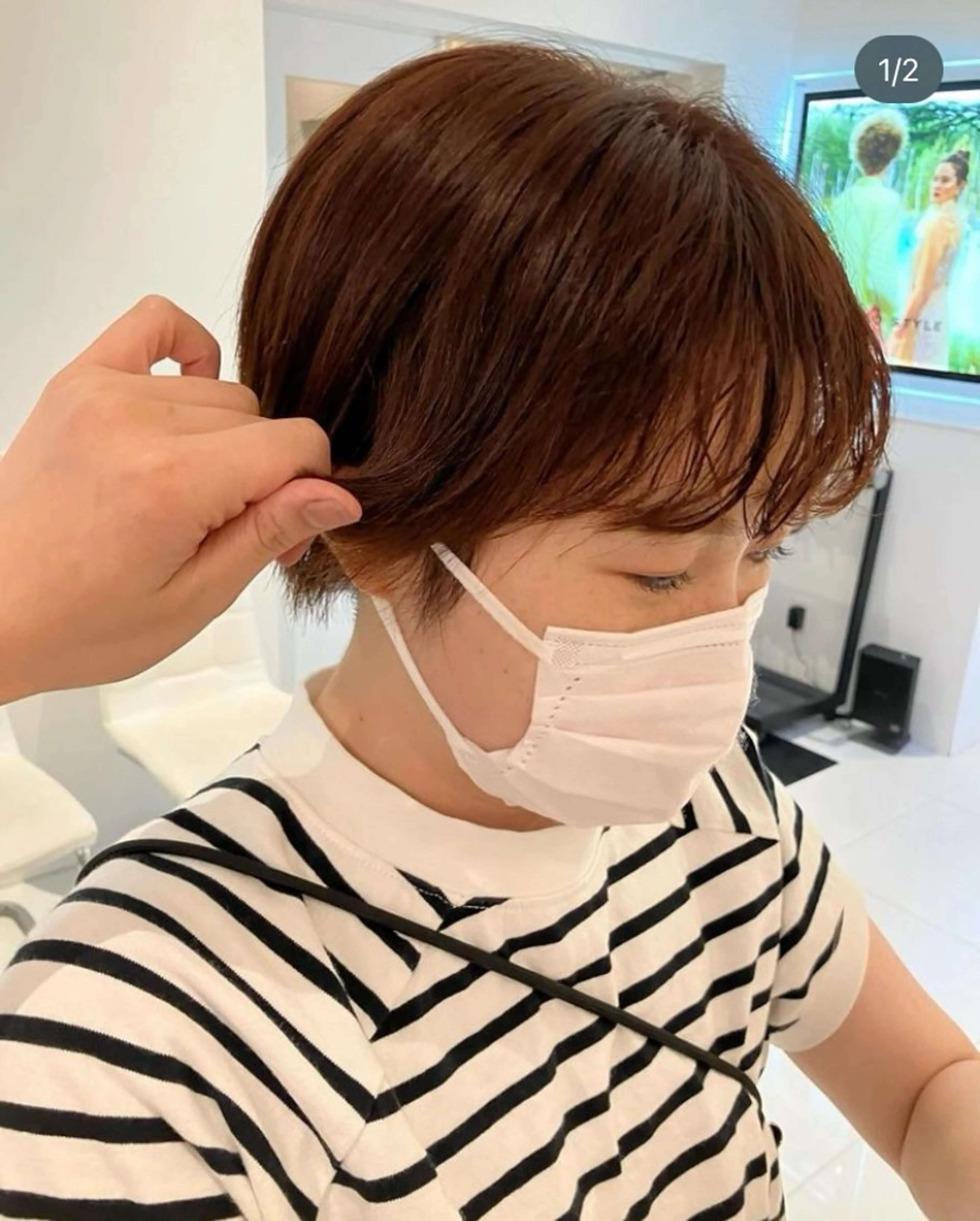 ショート カット ヘアカラー トリートメント 🫧垢抜けヘア🫧 SHIORIのヘアスタイル