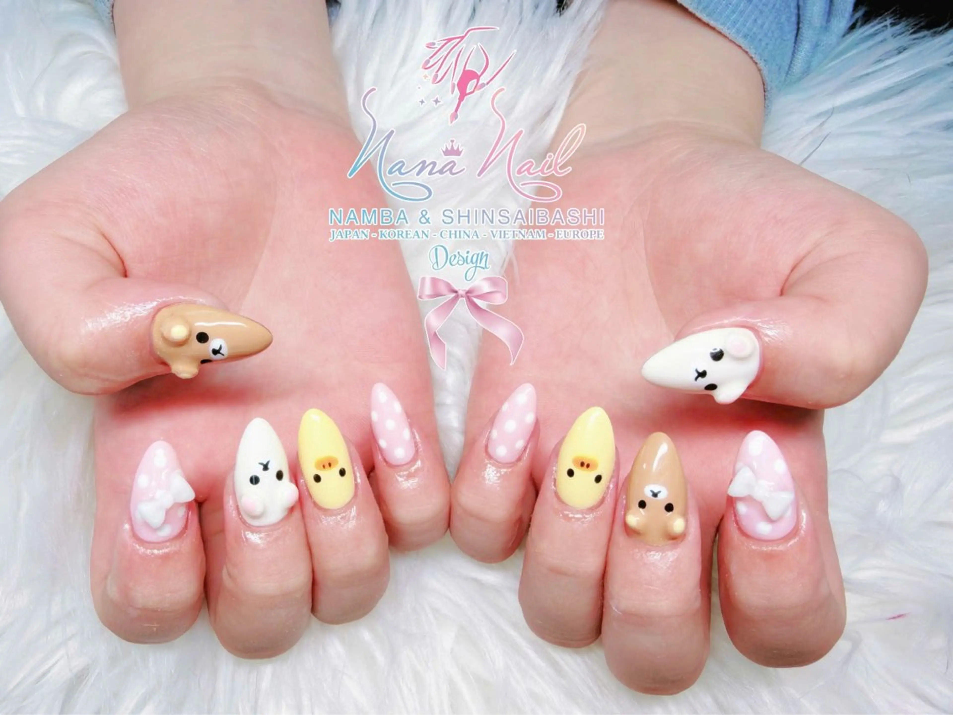 ミディアム ハンドネイル 79Linanailnamba所属・Linanail Nambaのネイルデザイン