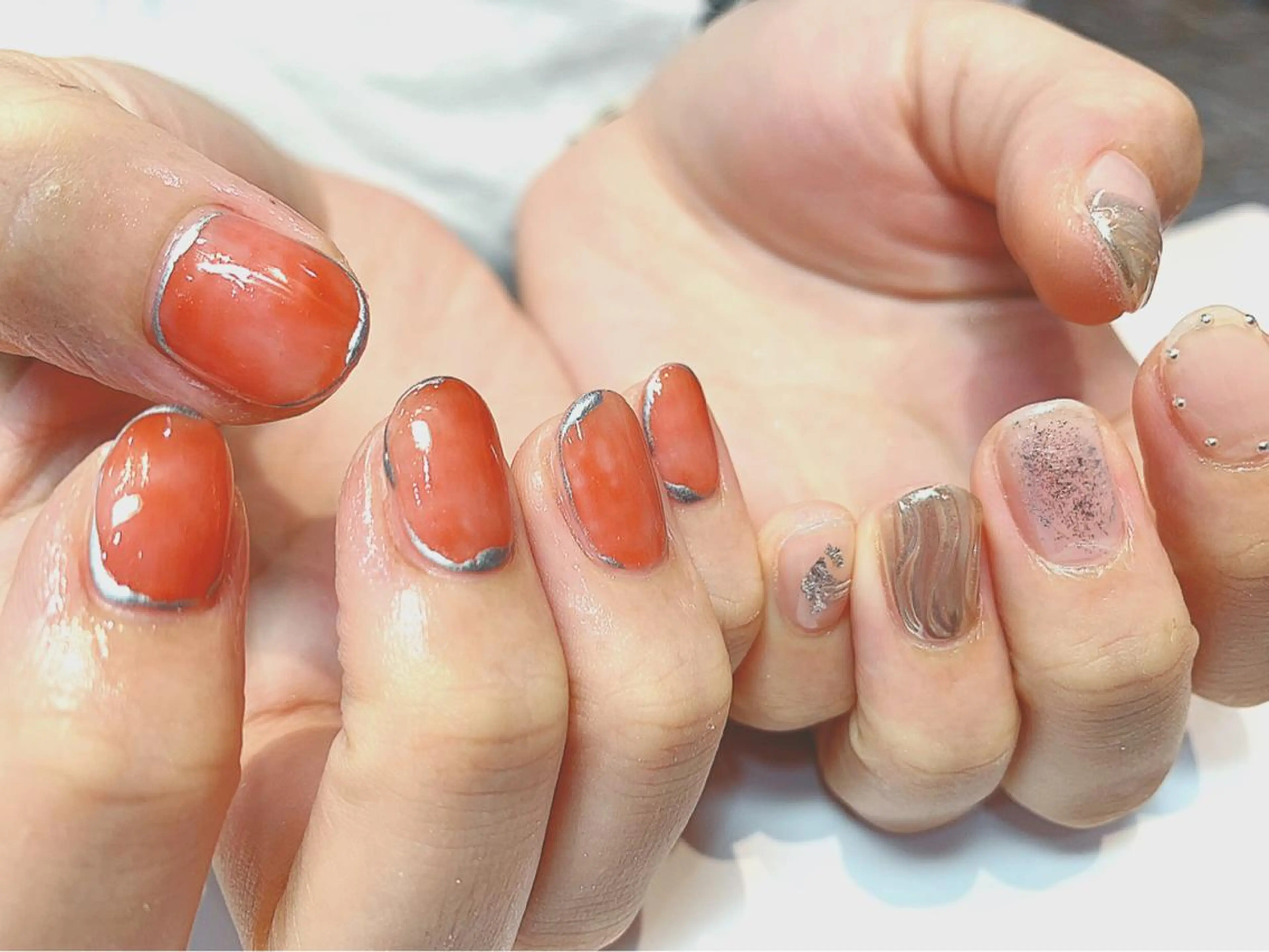 カラー パーマ ヘアアレンジ キッズ ネイル マツエク・マツパ feey ⁑erinaのネイルデザイン