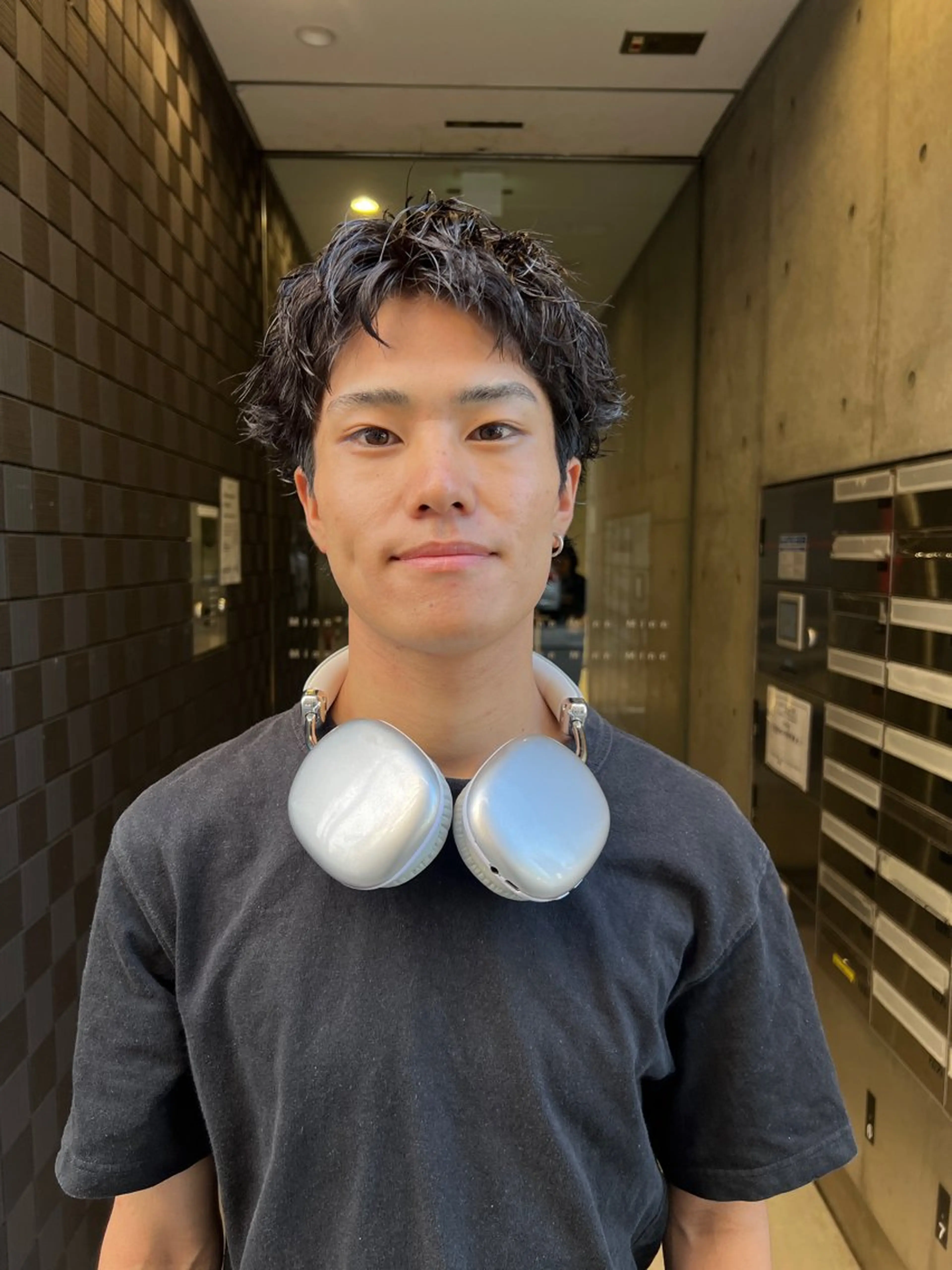 ショート パーマ メンズ メンズパーマ メンズショート ショートヘア 大阪メンズパーマ /スパイキー/らいのヘアスタイル