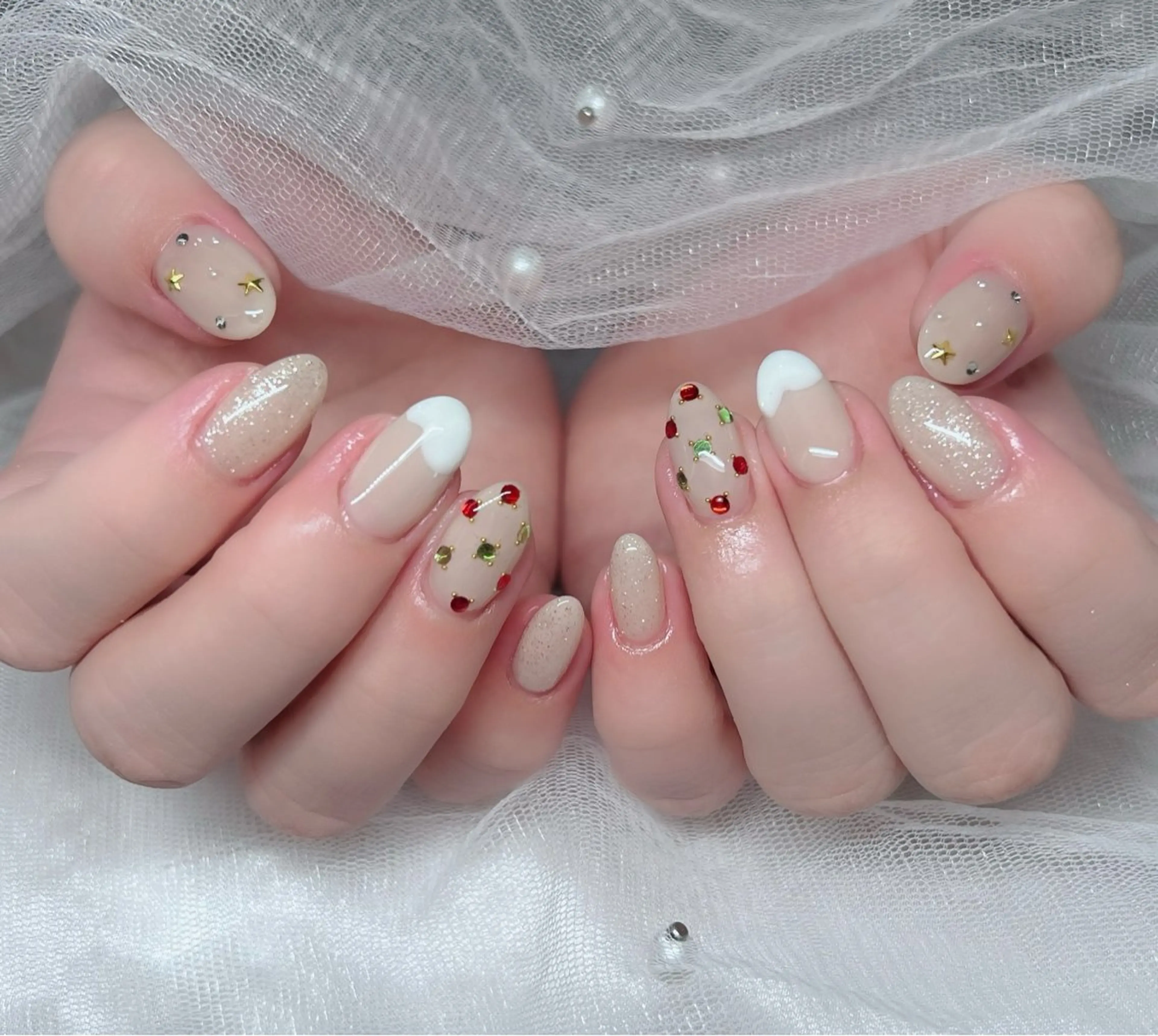 ネイル 🎀PG🩵 ネイルサロンのネイルデザイン