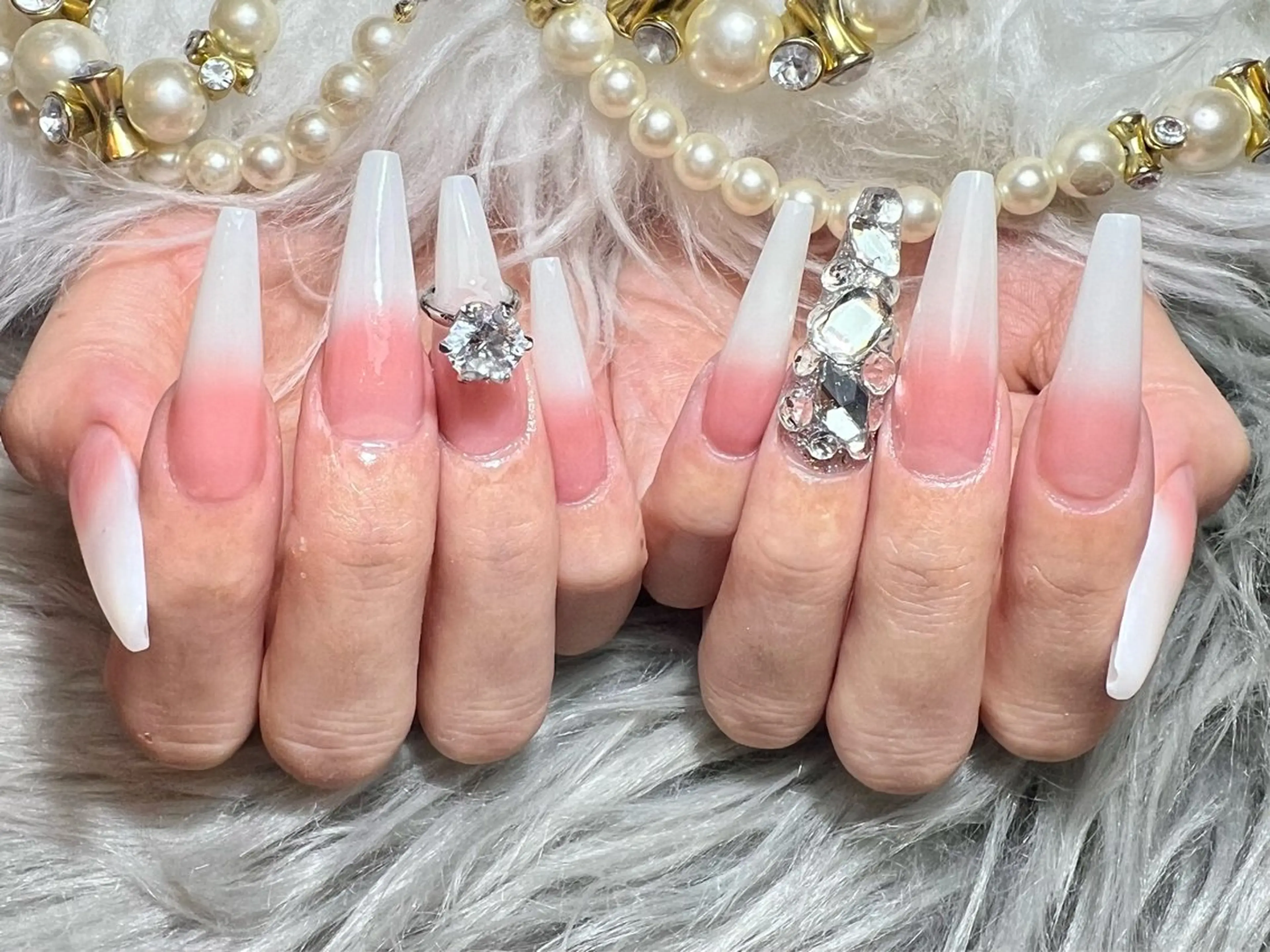 アート迷ってる方はこちら‼️シンプルスカルプ／長さだし／ワンフォンネイル✨ベイビーブーマー・マグネット￥10000の写真