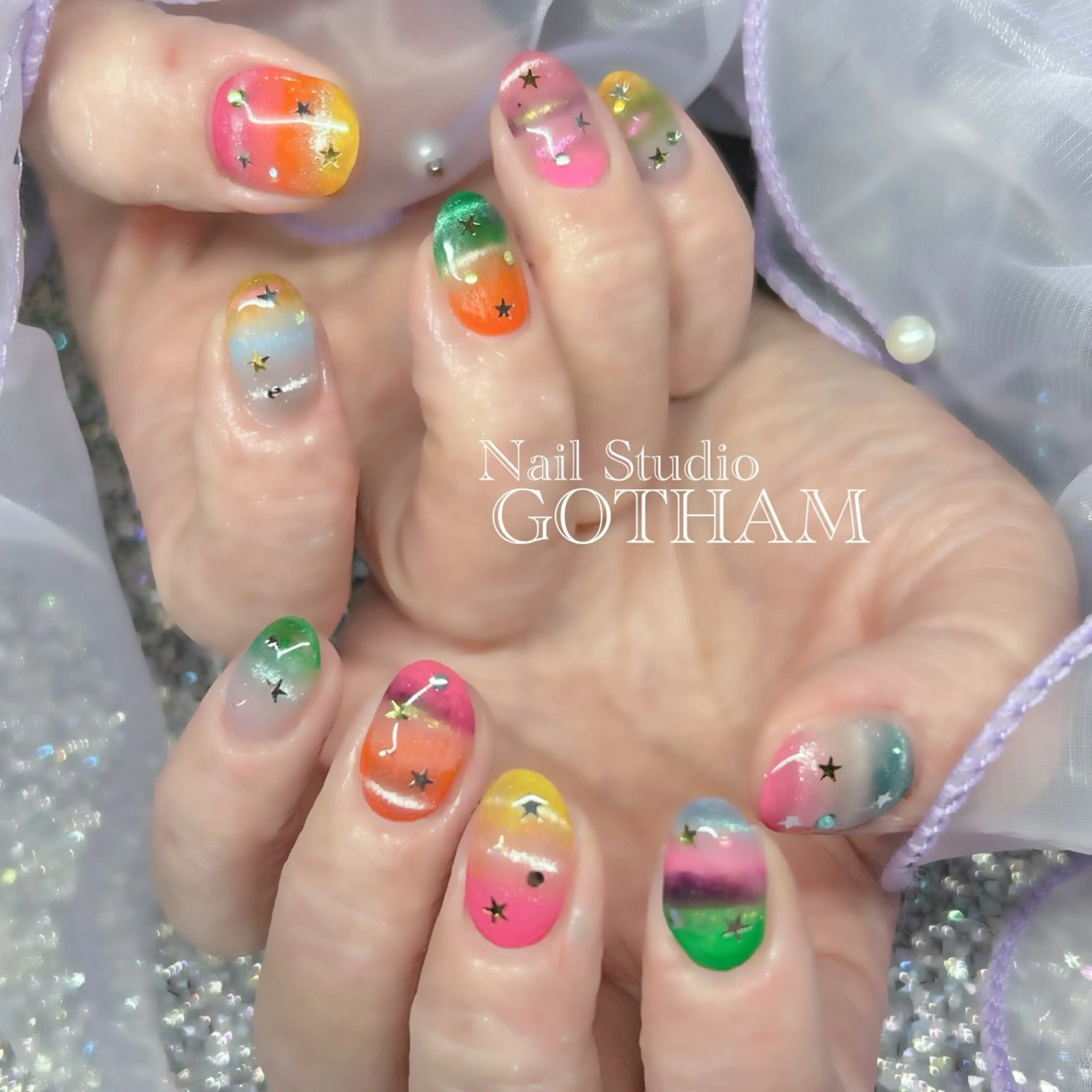 ネイル ハンドネイル Nail Studio GOTHAM所属・高円寺駅からすぐ🌈 ネイルGOTHAMのネイルデザイン