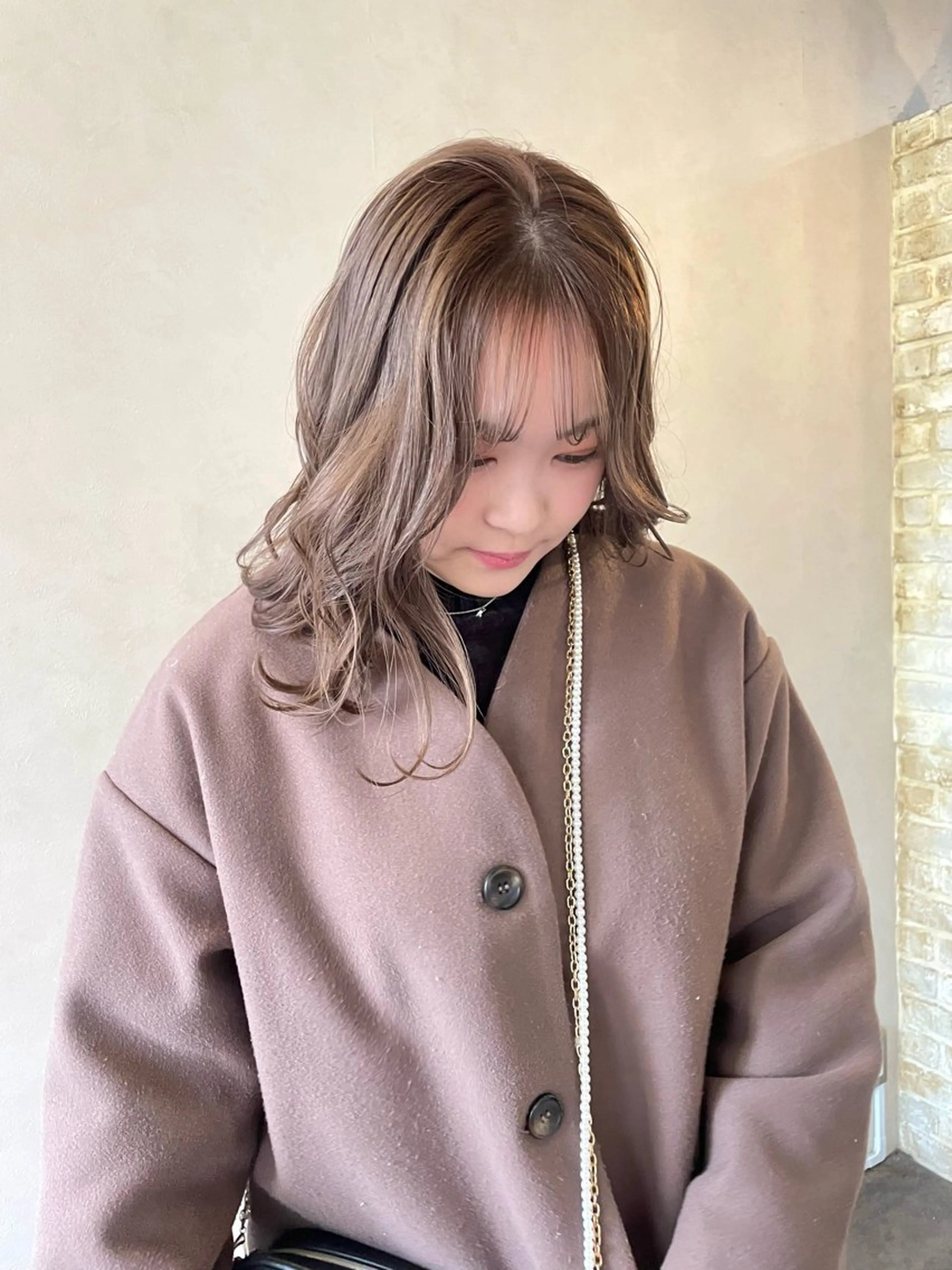 ミディアム カラー Peg.hair所属・柔らかhair🤍 Rinaのヘアスタイル