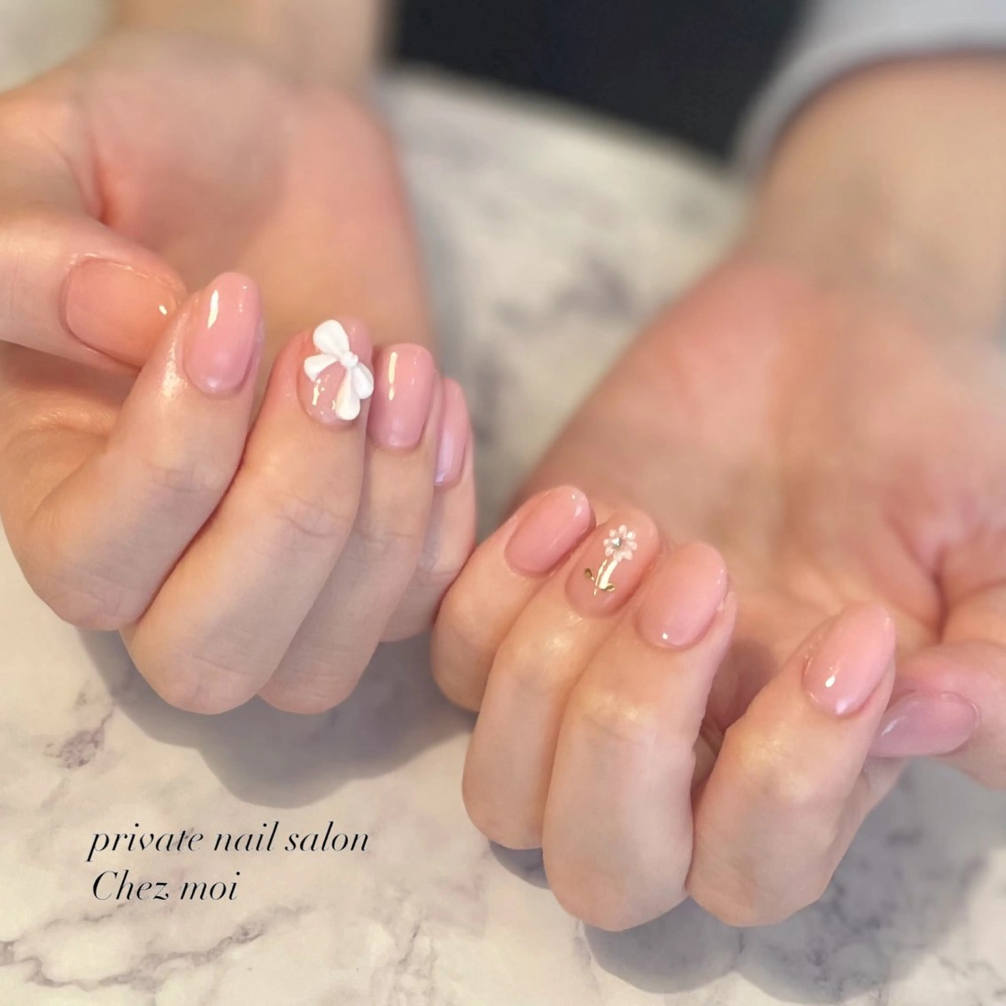 ネイル リボン KOMINE TOMOKOのネイルデザイン